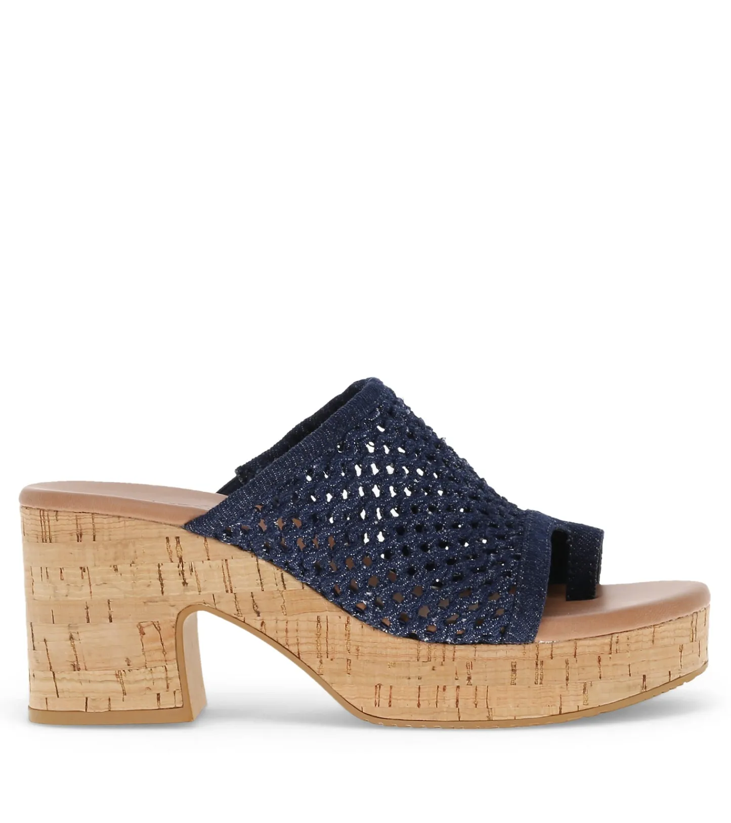 Baretraps Slides & Slip On Sandals^Michaela Block Heel Sandal DarkDenim