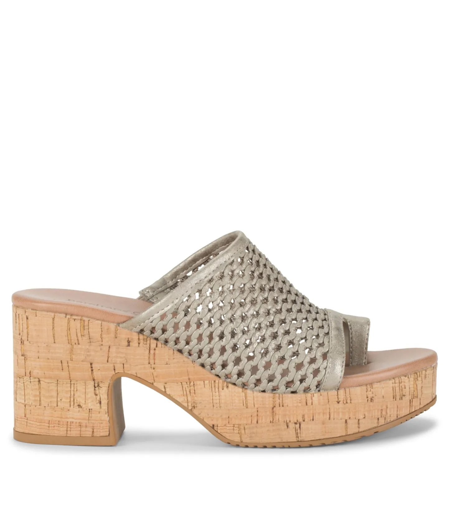 Baretraps Slides & Slip On Sandals^Michaela Block Heel Sandal Champagne