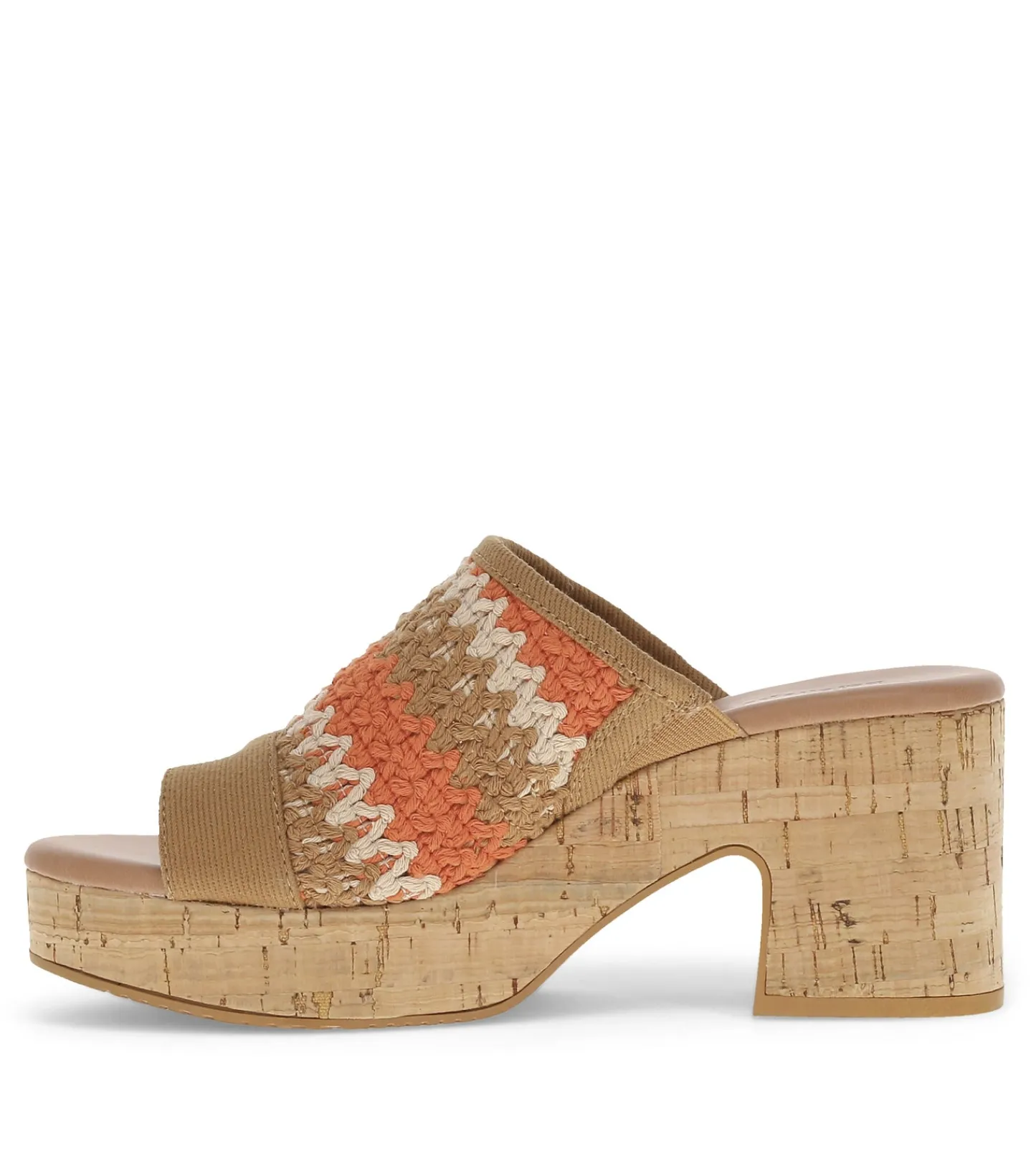Baretraps Slides & Slip On Sandals^Michaela Block Heel Sandal OrangeAidMulti