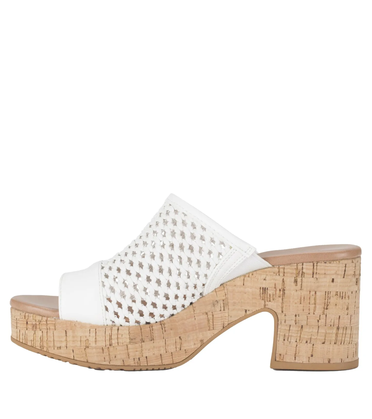 Baretraps Slides & Slip On Sandals^Michaela Block Heel Sandal White