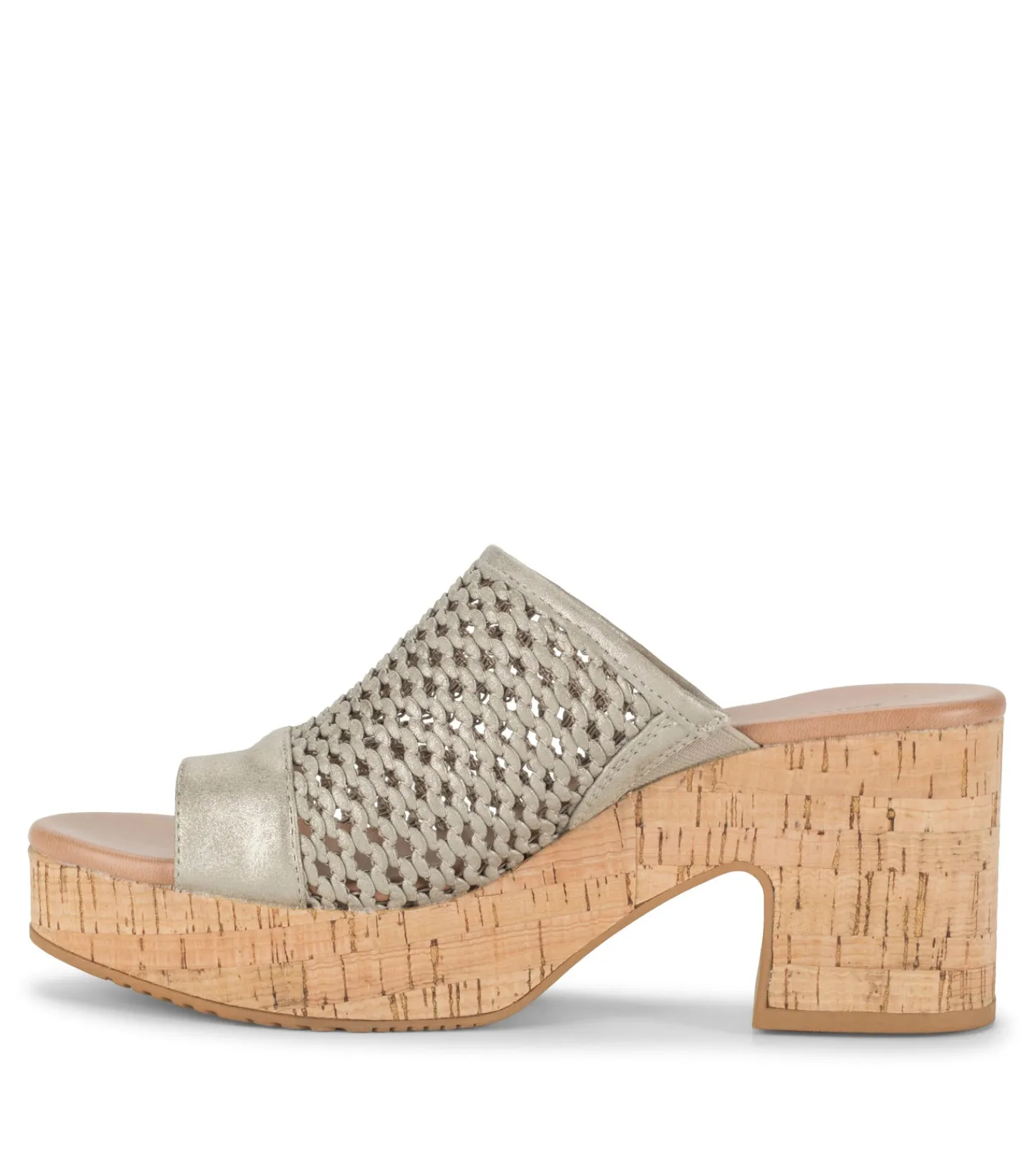 Baretraps Slides & Slip On Sandals^Michaela Block Heel Sandal Champagne