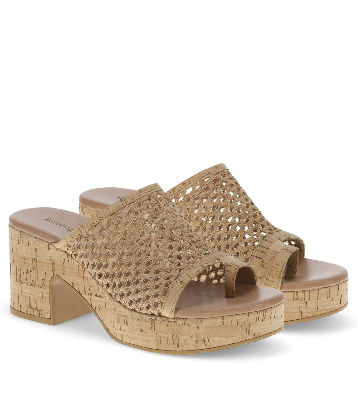 Baretraps Slides & Slip On Sandals^Michaela Block Heel Sandal NaturalCork