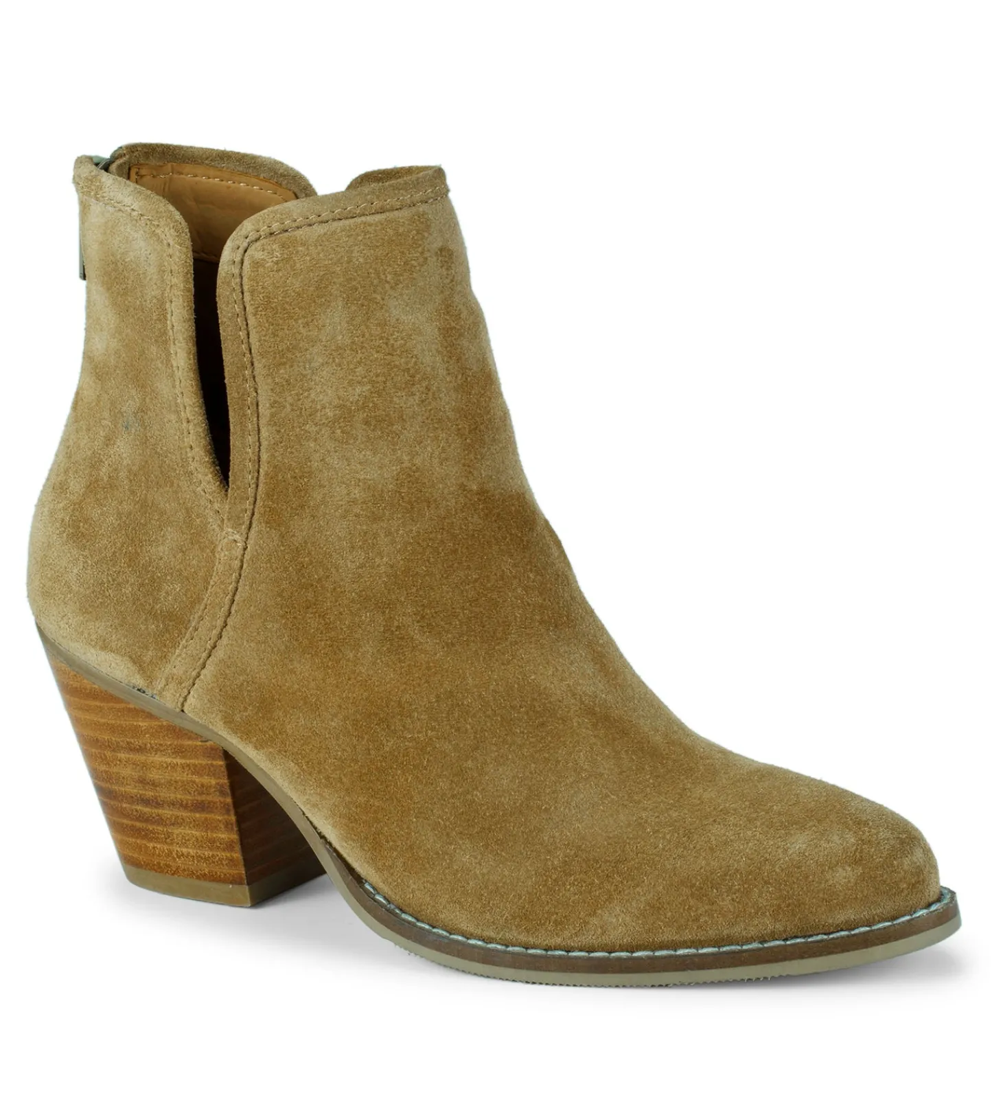 Baretraps Booties^Nanny Block Heel Bootie CognacSuede