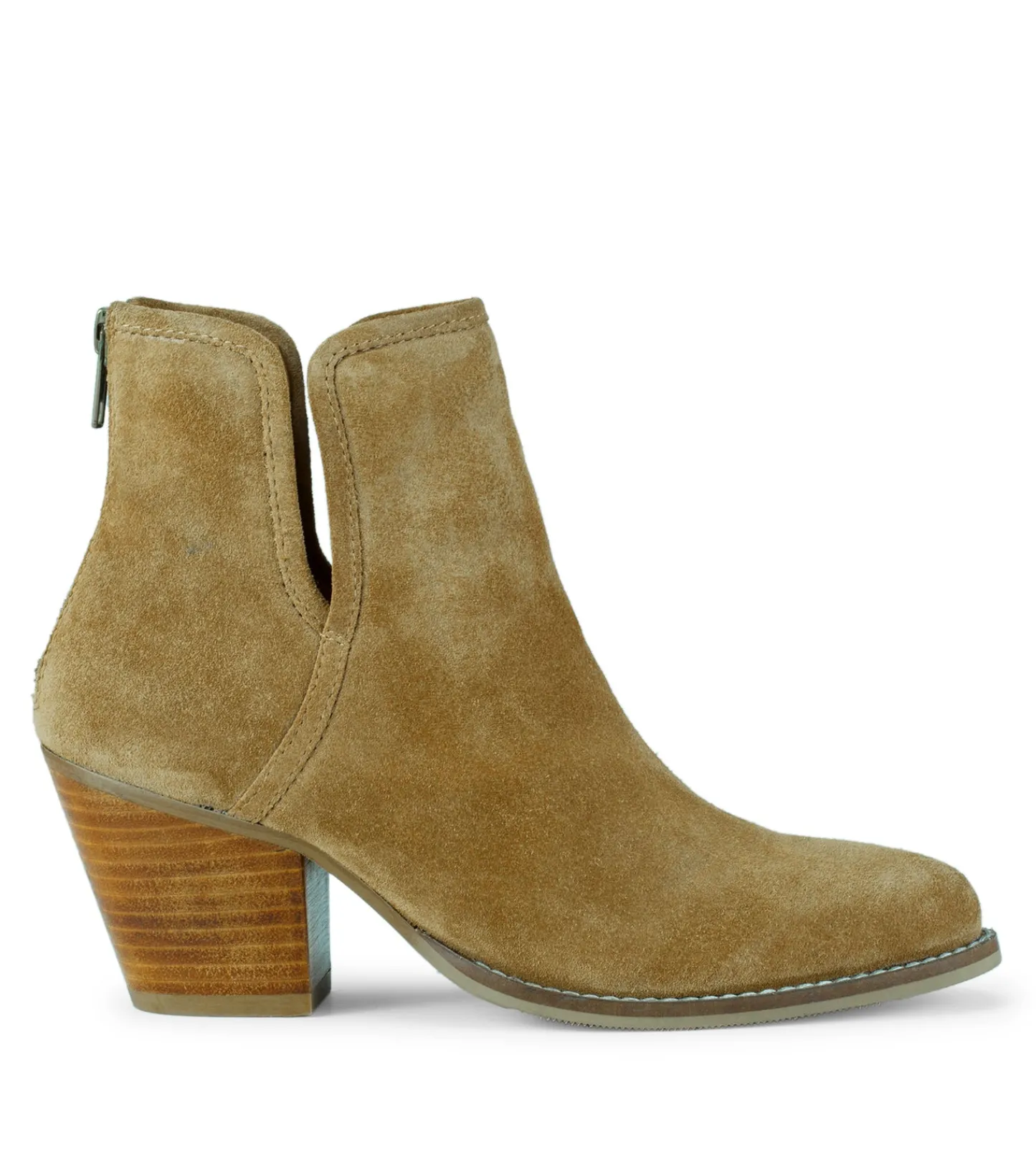Baretraps Booties^Nanny Block Heel Bootie CognacSuede