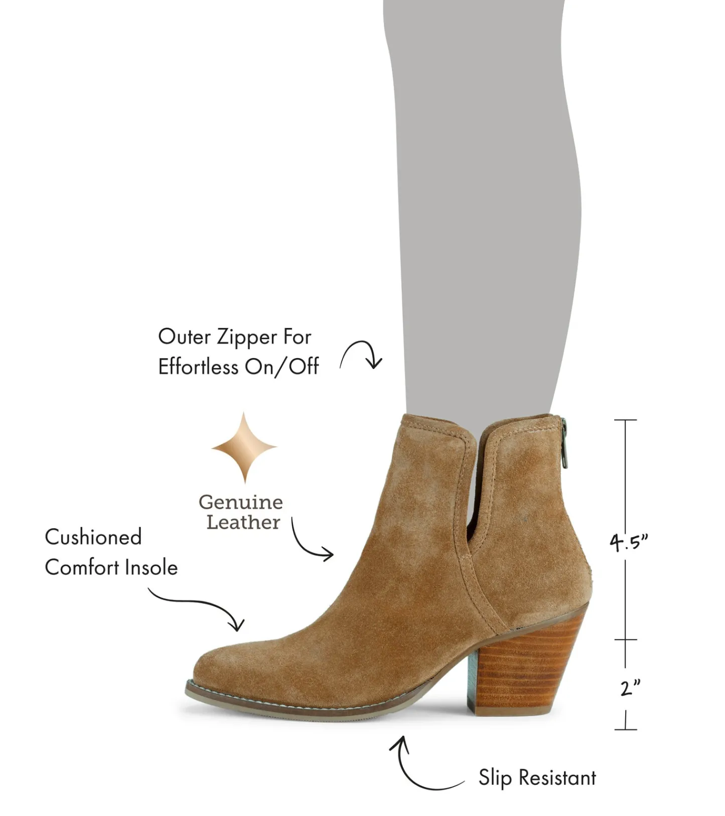 Baretraps Booties^Nanny Block Heel Bootie CognacSuede