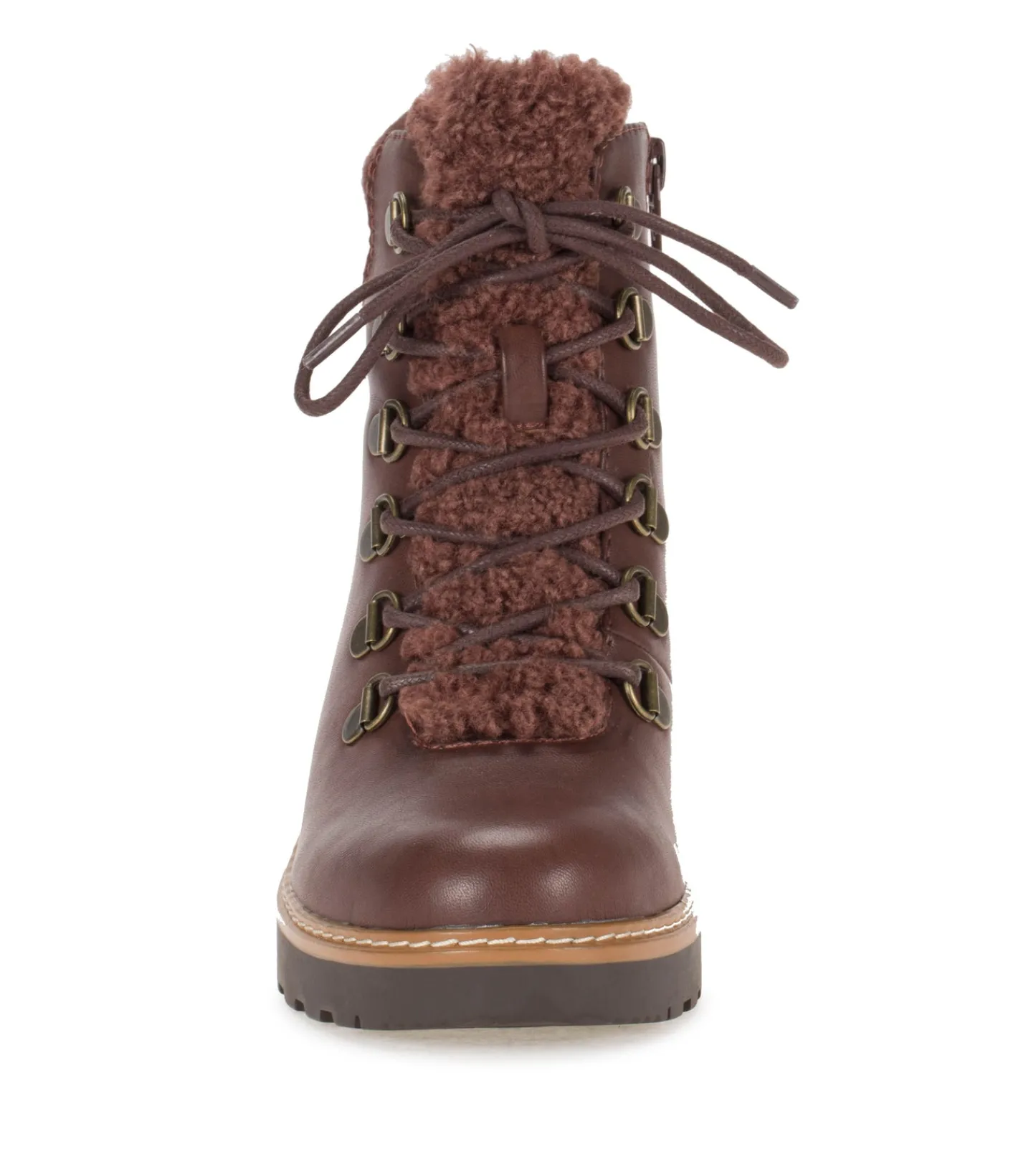 Baretraps Booties^Nasha Lace Up Wedge Bootie DarkBrown