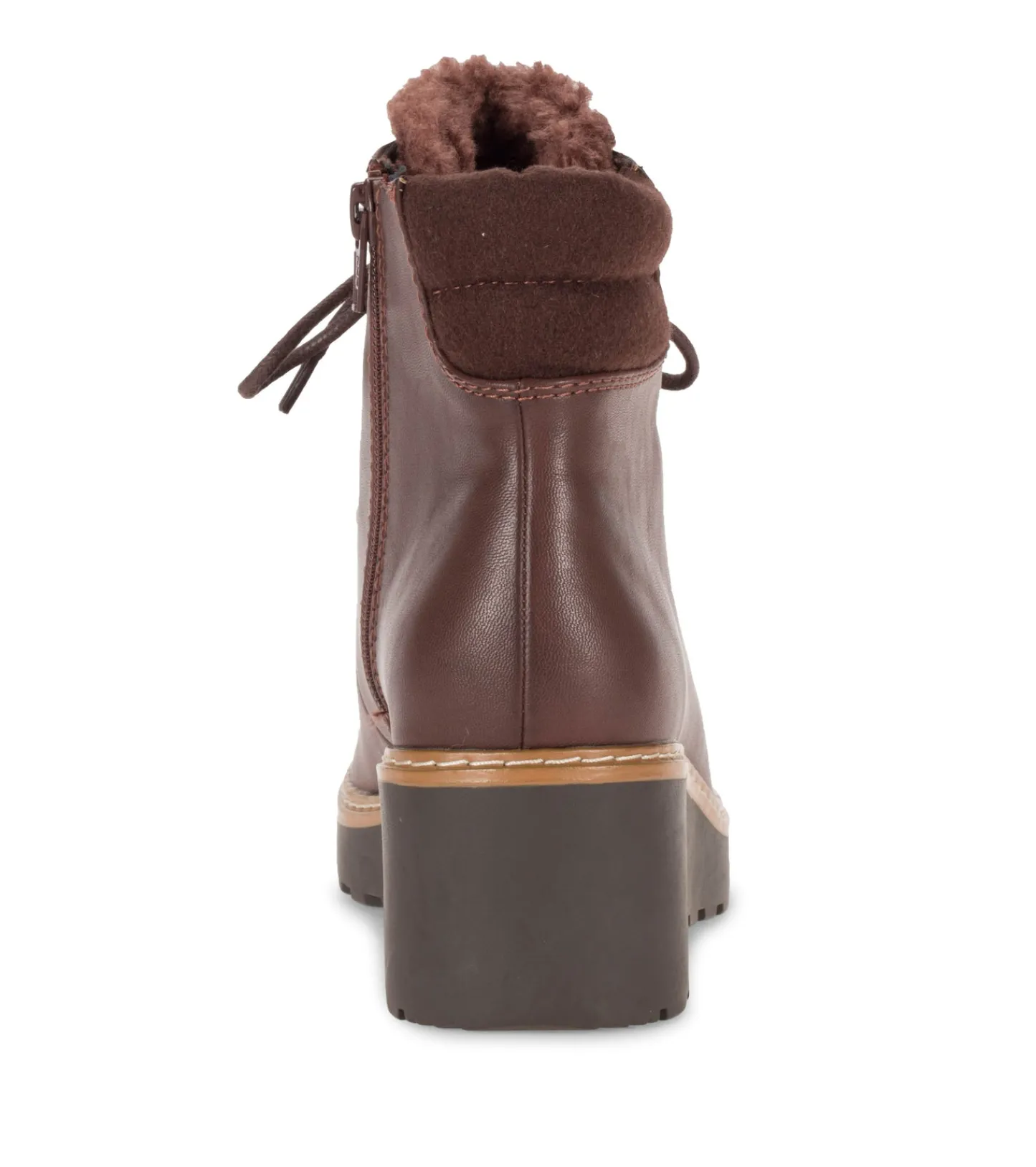 Baretraps Booties^Nasha Lace Up Wedge Bootie DarkBrown
