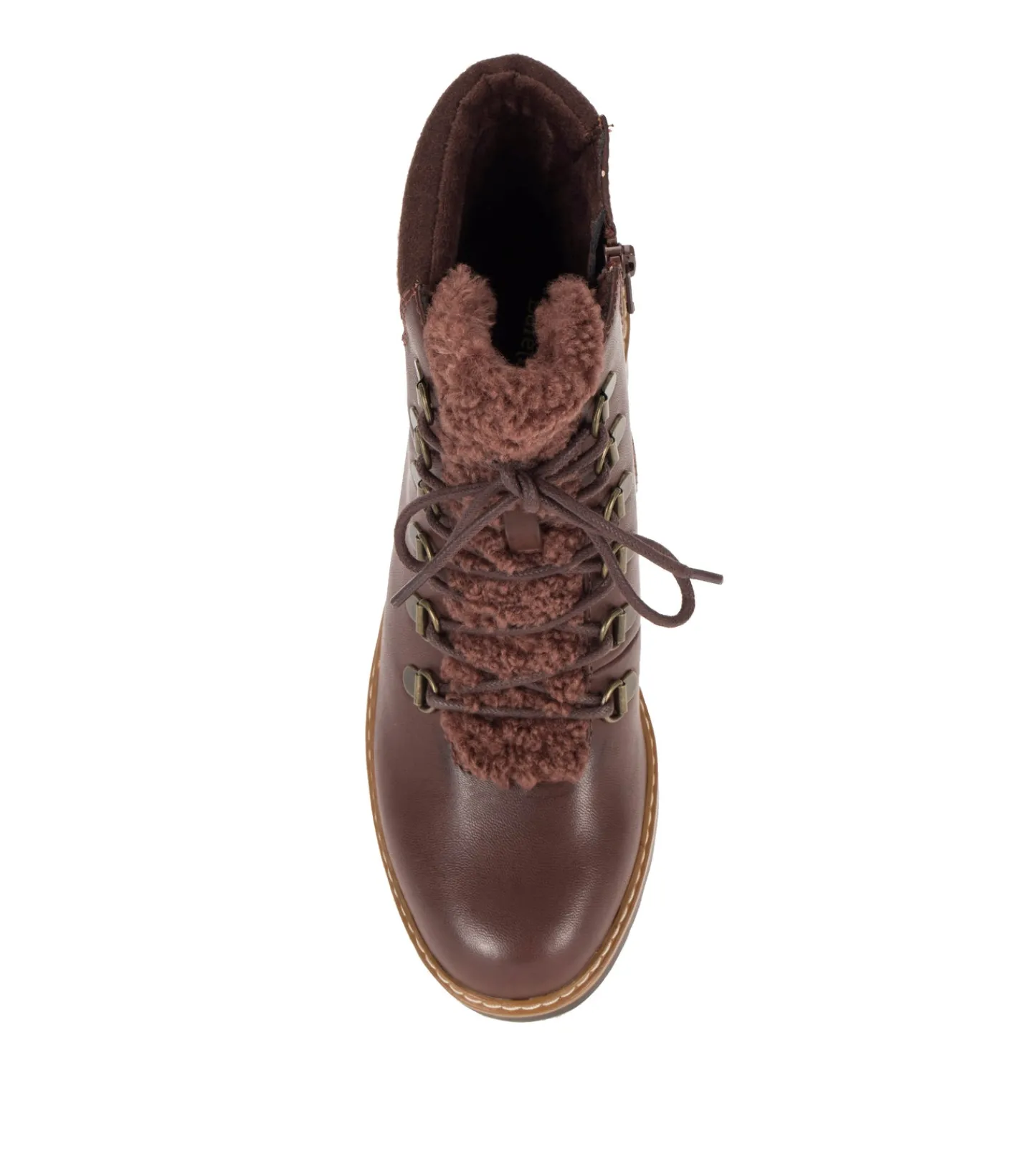 Baretraps Booties^Nasha Lace Up Wedge Bootie DarkBrown
