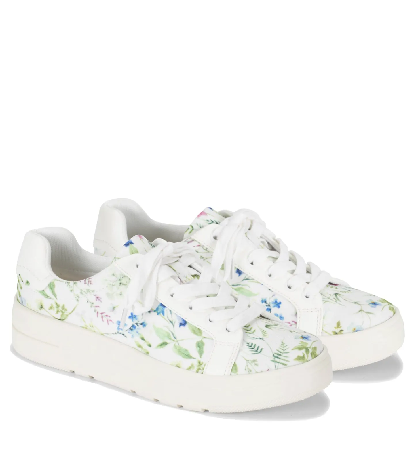 Baretraps Flats & Loafers | Sneakers^Nishelle Lace Up Sneaker White/MultiFlowerCanvas