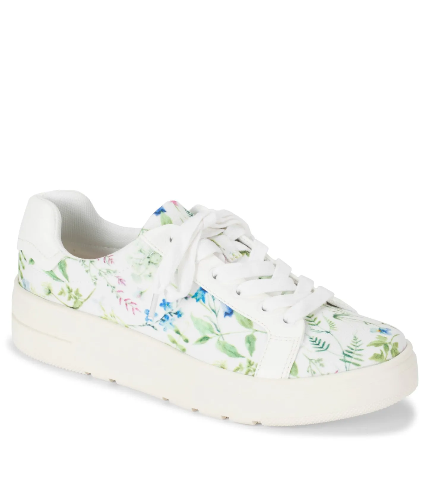Baretraps Flats & Loafers | Sneakers^Nishelle Lace Up Sneaker White/MultiFlowerCanvas