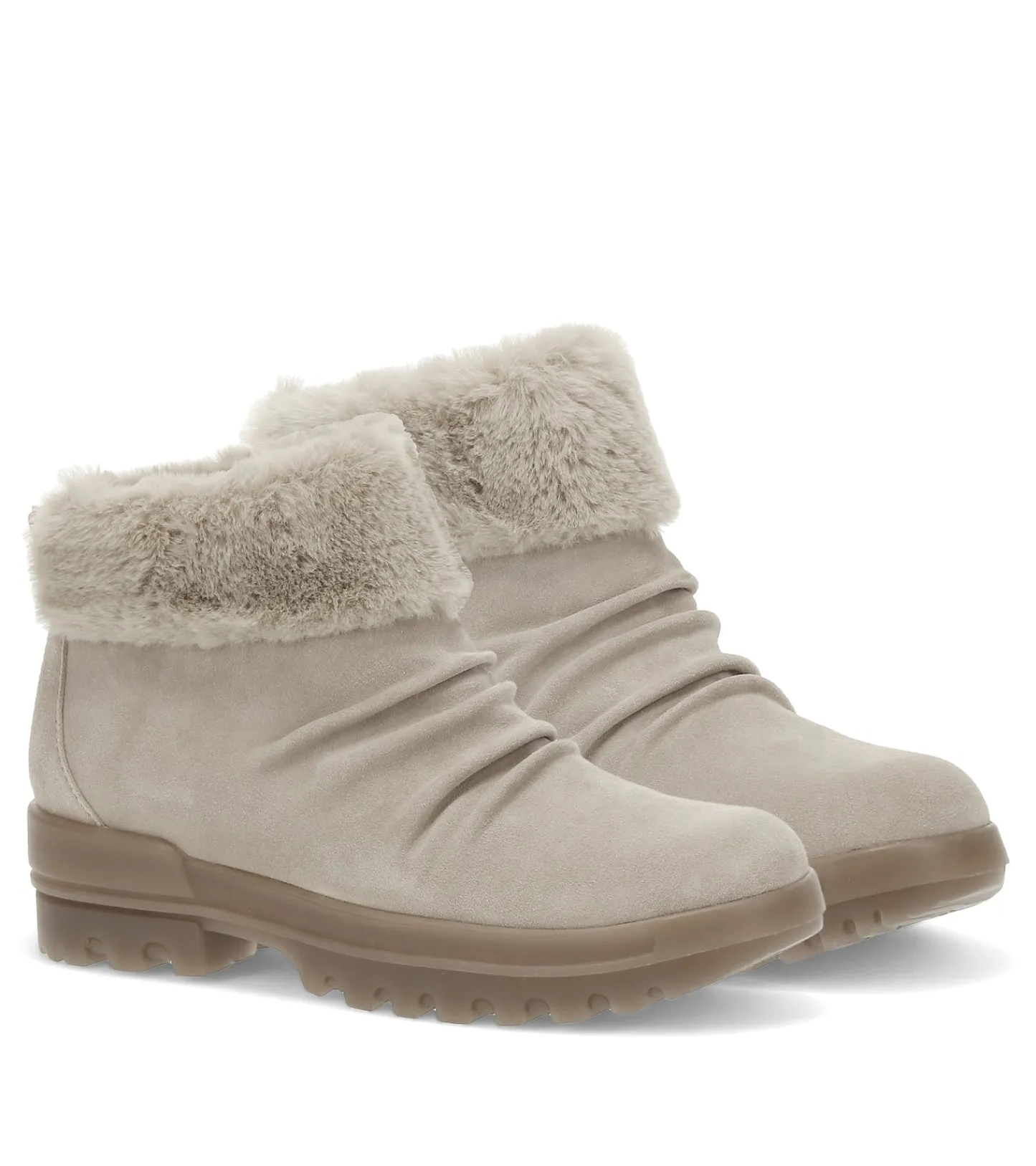 Baretraps Booties^Nuri Cold Weather Bootie TaupeIceSuede