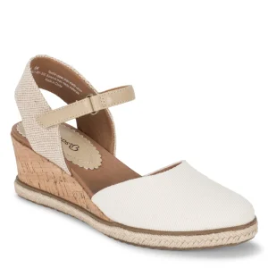 Baretraps Wedge Sandals^Ocean Closed Toe Wedge Sandal Cream