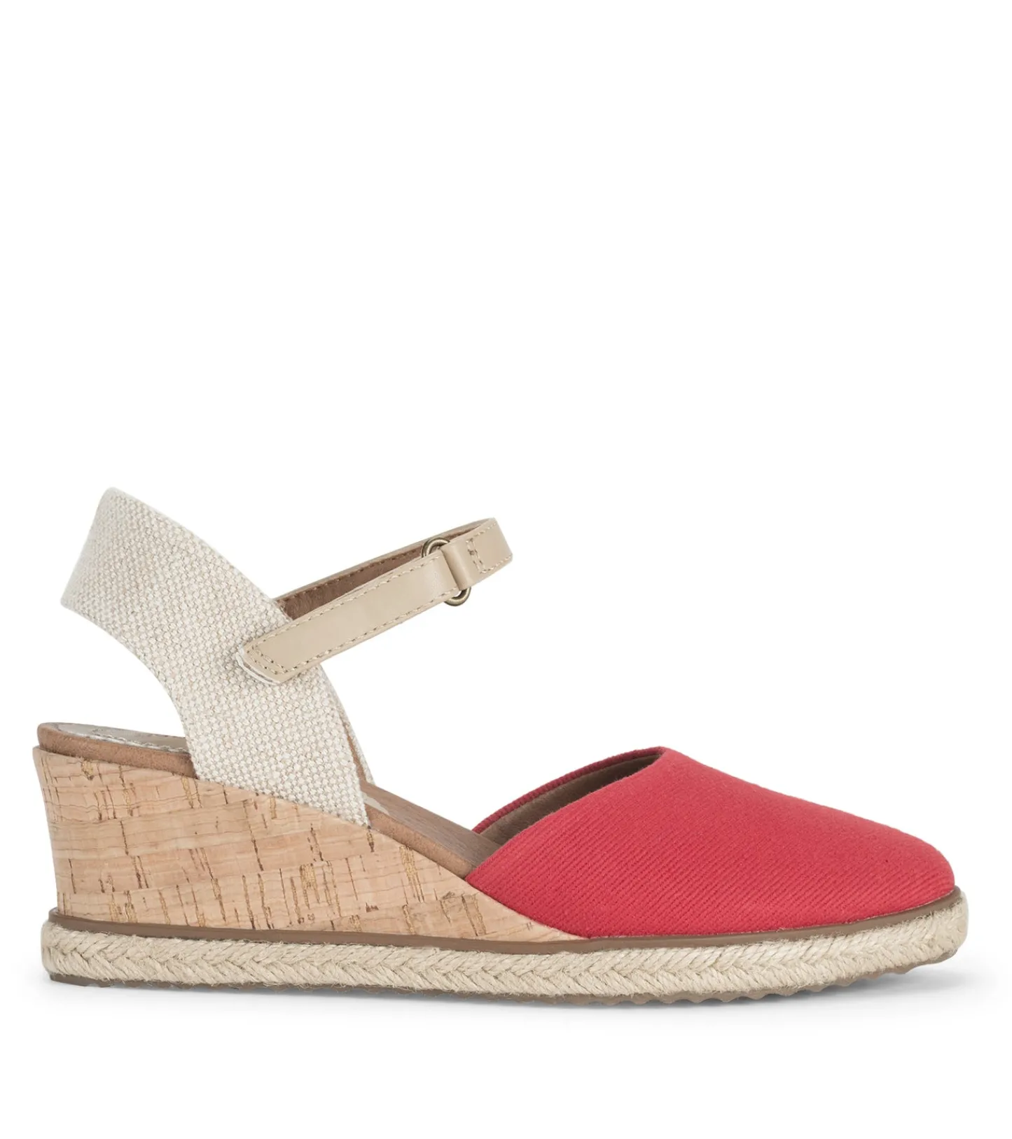 Baretraps Wedge Sandals^Ocean Closed Toe Wedge Sandal Red