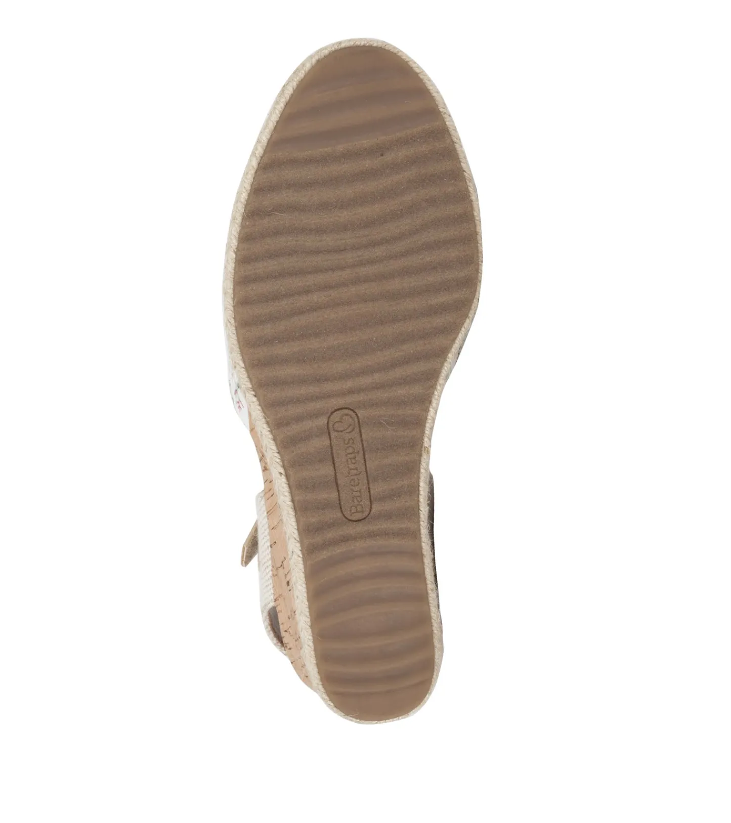 Baretraps Wedge Sandals^Ocean Closed Toe Wedge Sandal WhiteMultiFlowerCanvas