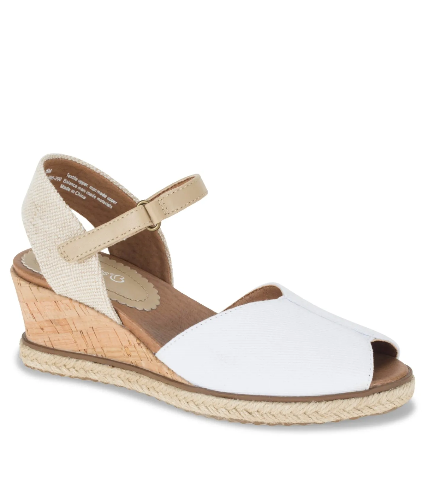 Baretraps Wedge Sandals^Odetta Espadrille Wedge Sandal WhiteCanvas