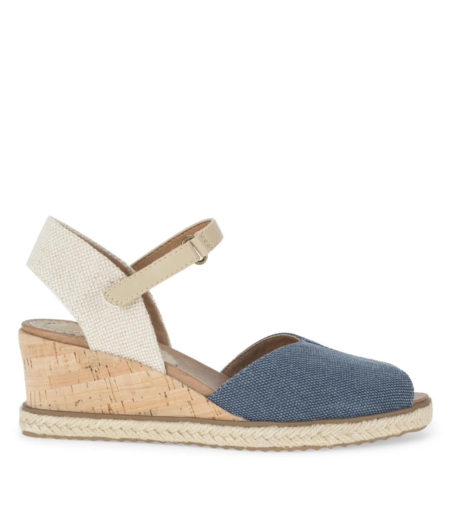 Baretraps Wedge Sandals^Odetta Espadrille Wedge Sandal NavyBlueCanvas