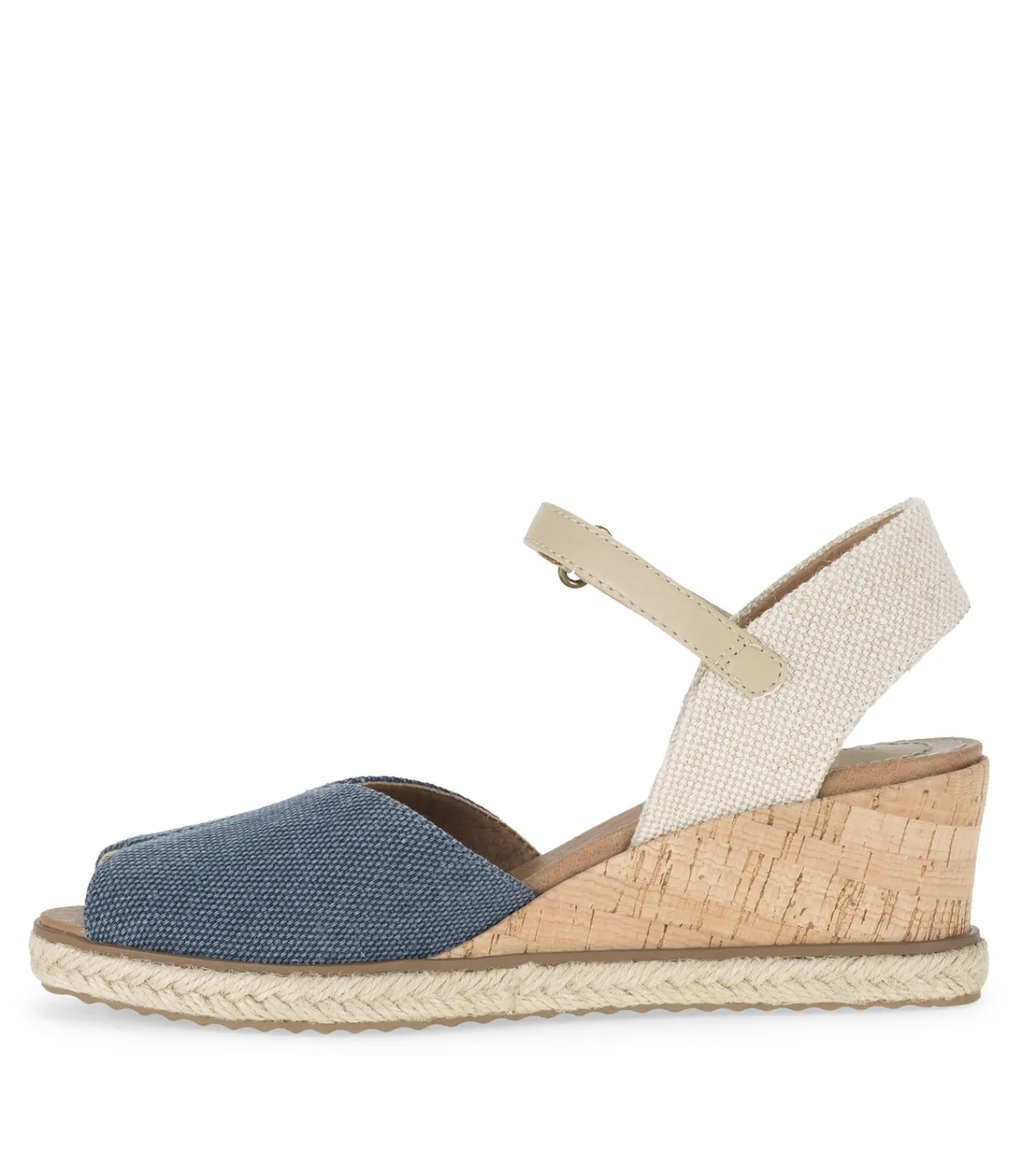 Baretraps Wedge Sandals^Odetta Espadrille Wedge Sandal NavyBlueCanvas