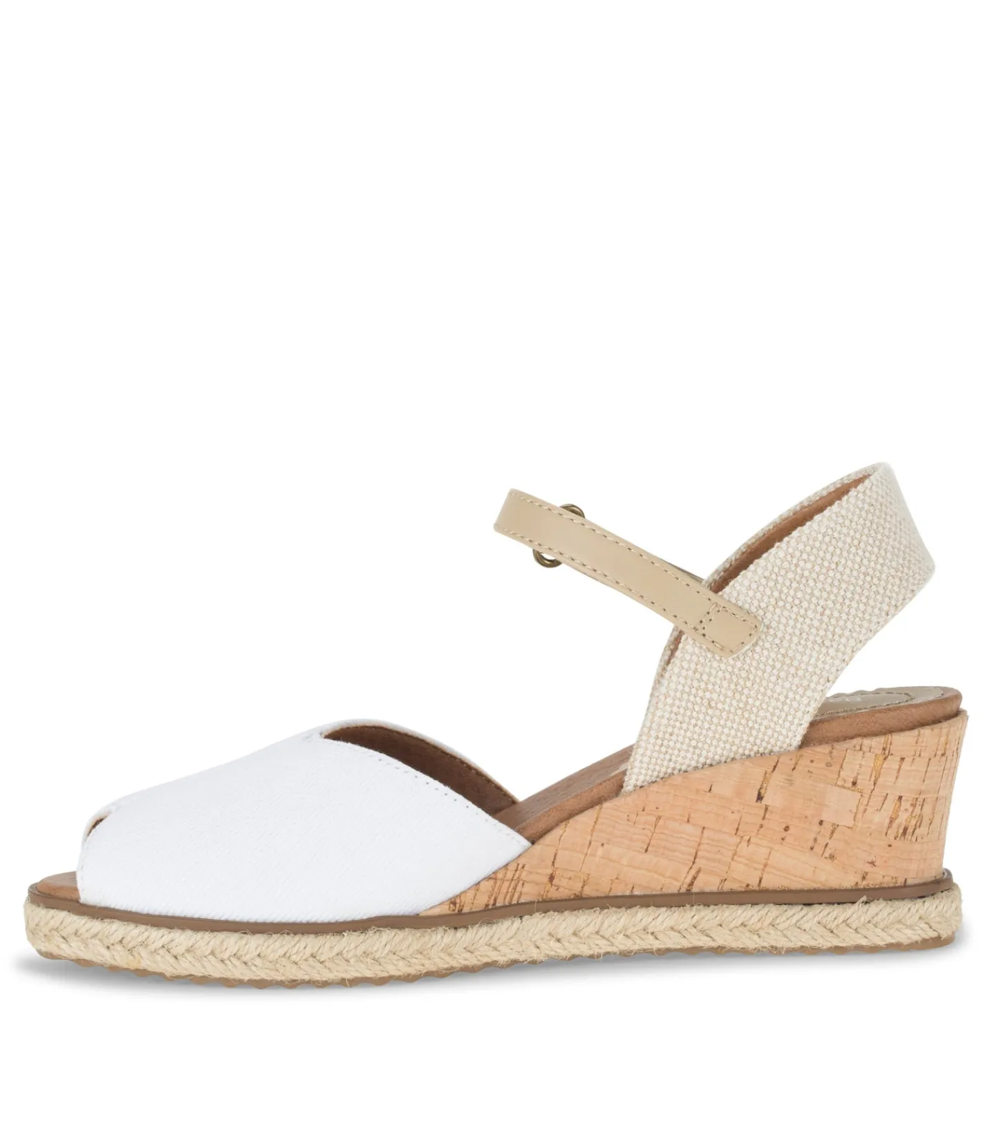 Baretraps Wedge Sandals^Odetta Espadrille Wedge Sandal WhiteCanvas