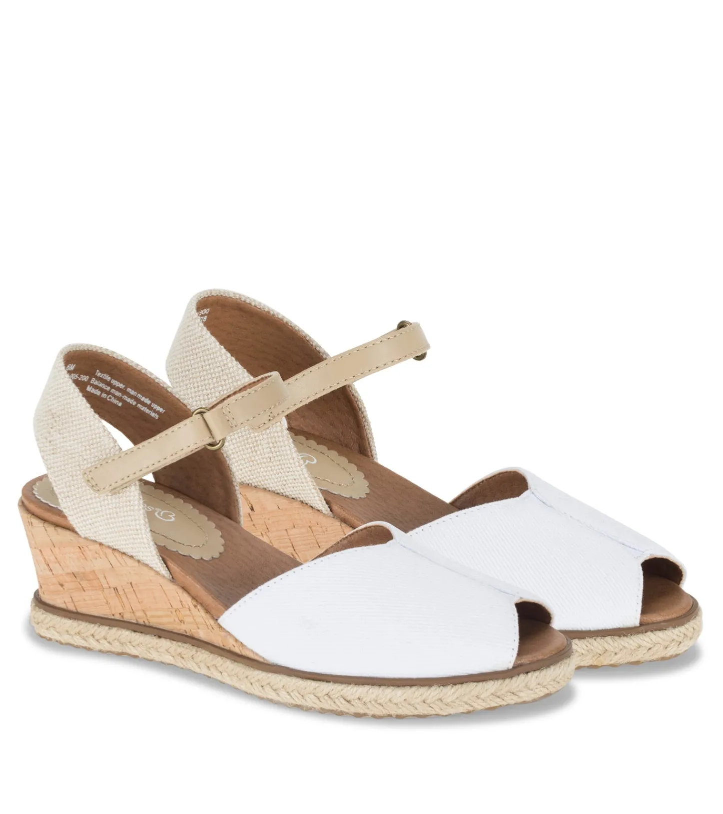 Baretraps Wedge Sandals^Odetta Espadrille Wedge Sandal WhiteCanvas