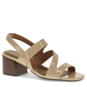 Baretraps Dress Shoes^Posha Block Heel Sandal LattePatent