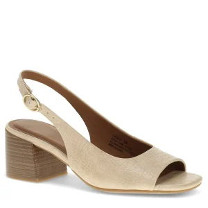 Baretraps Dress Shoes^Promise Peep Toe Slingback Pump Buff