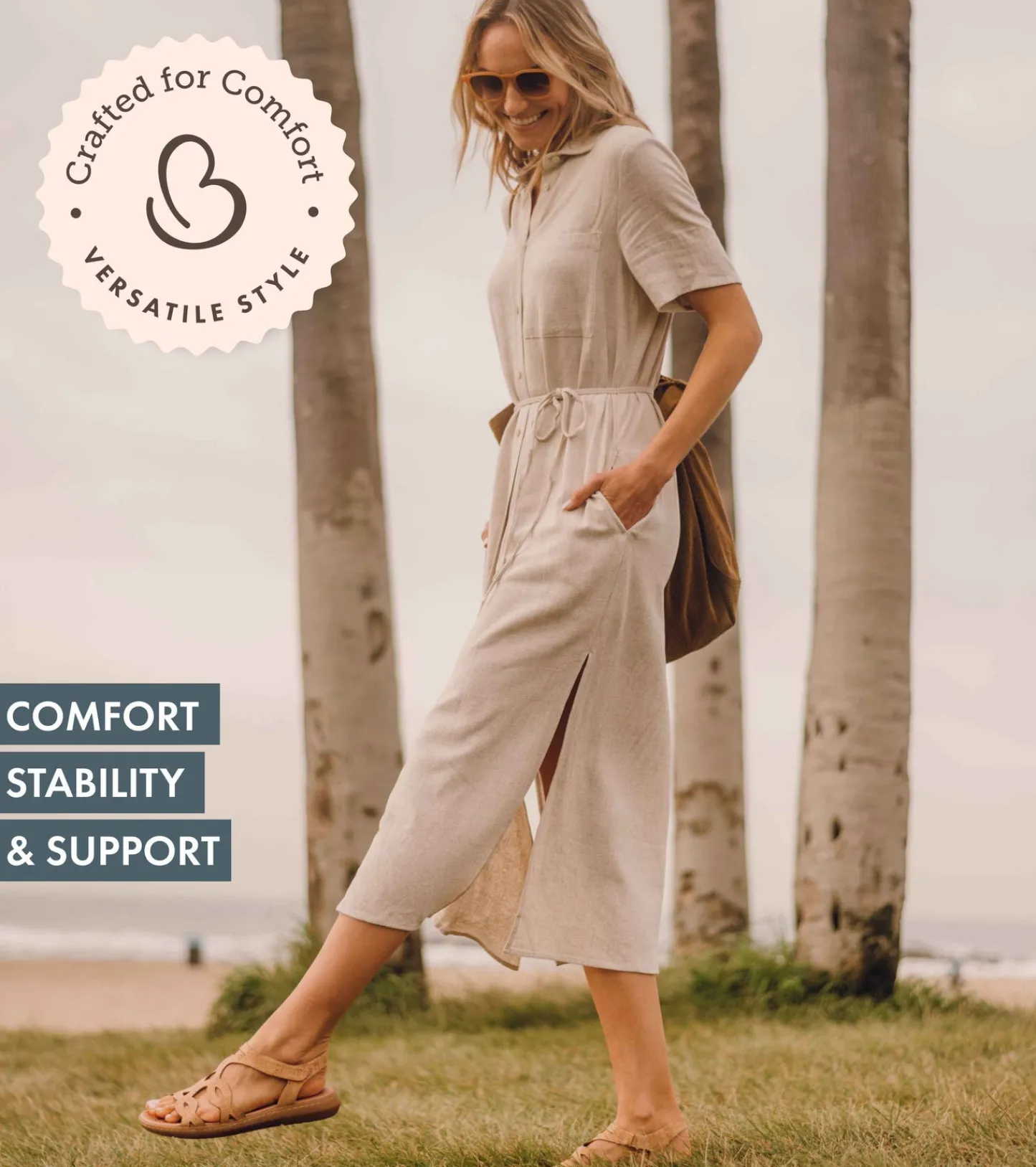 Baretraps Classic Comfort Sandals^Quillan Sandal Natural