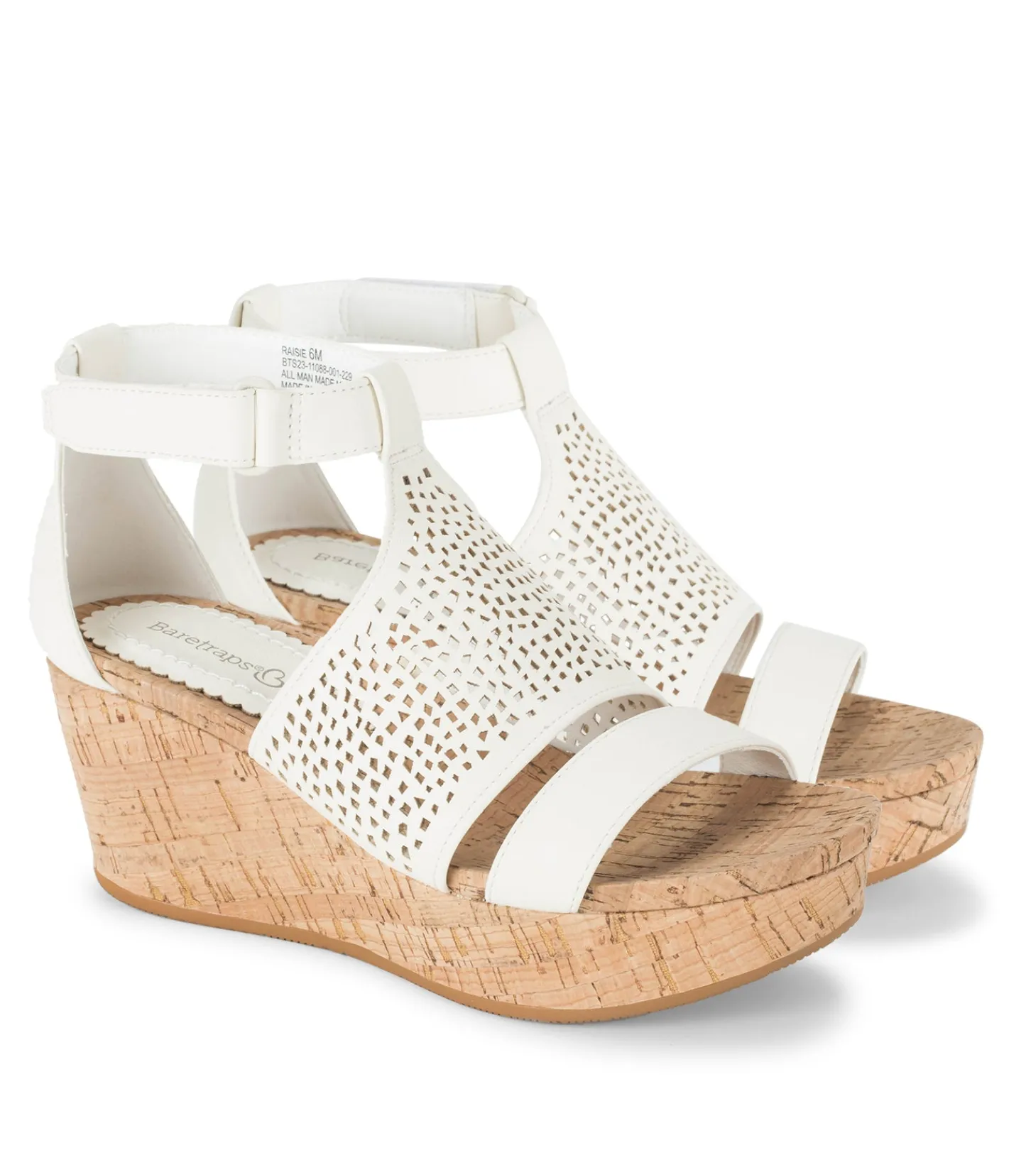 Baretraps Wedge Sandals^Raisie Wedge Sandal Cream