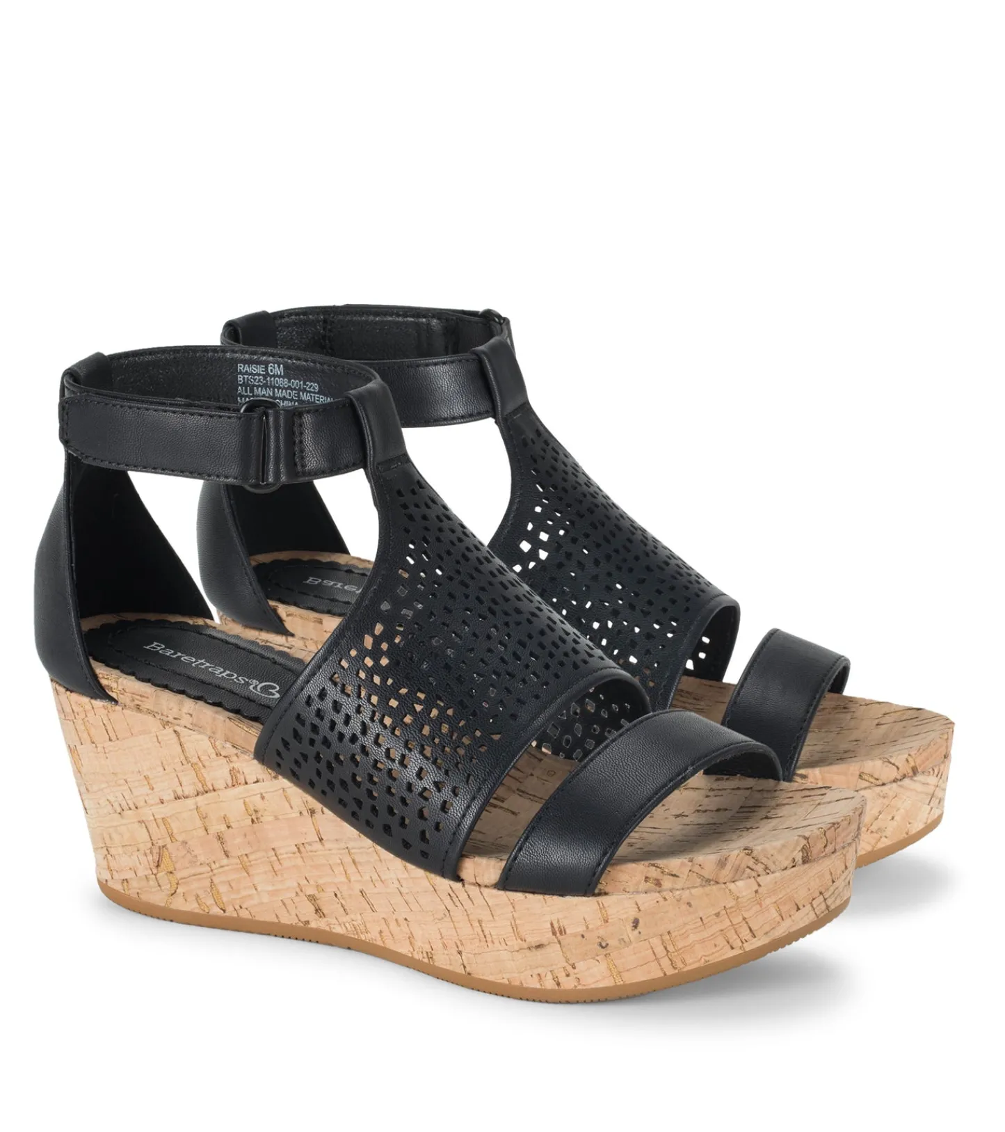 Baretraps Wedge Sandals^Raisie Wedge Sandal Black