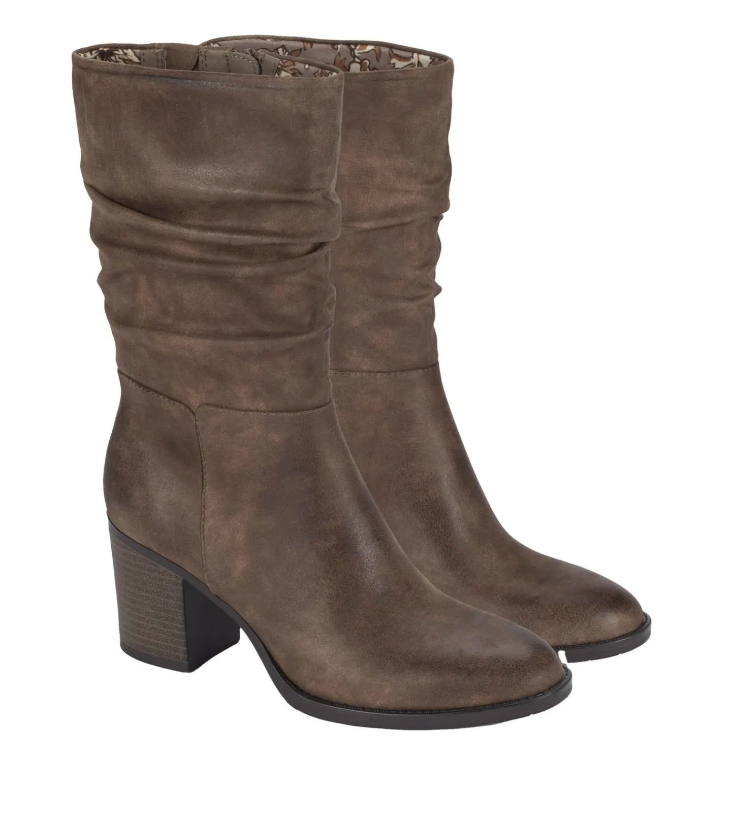 Baretraps Knee High Boots^Raz Mid Calf Boot DarkTaupe