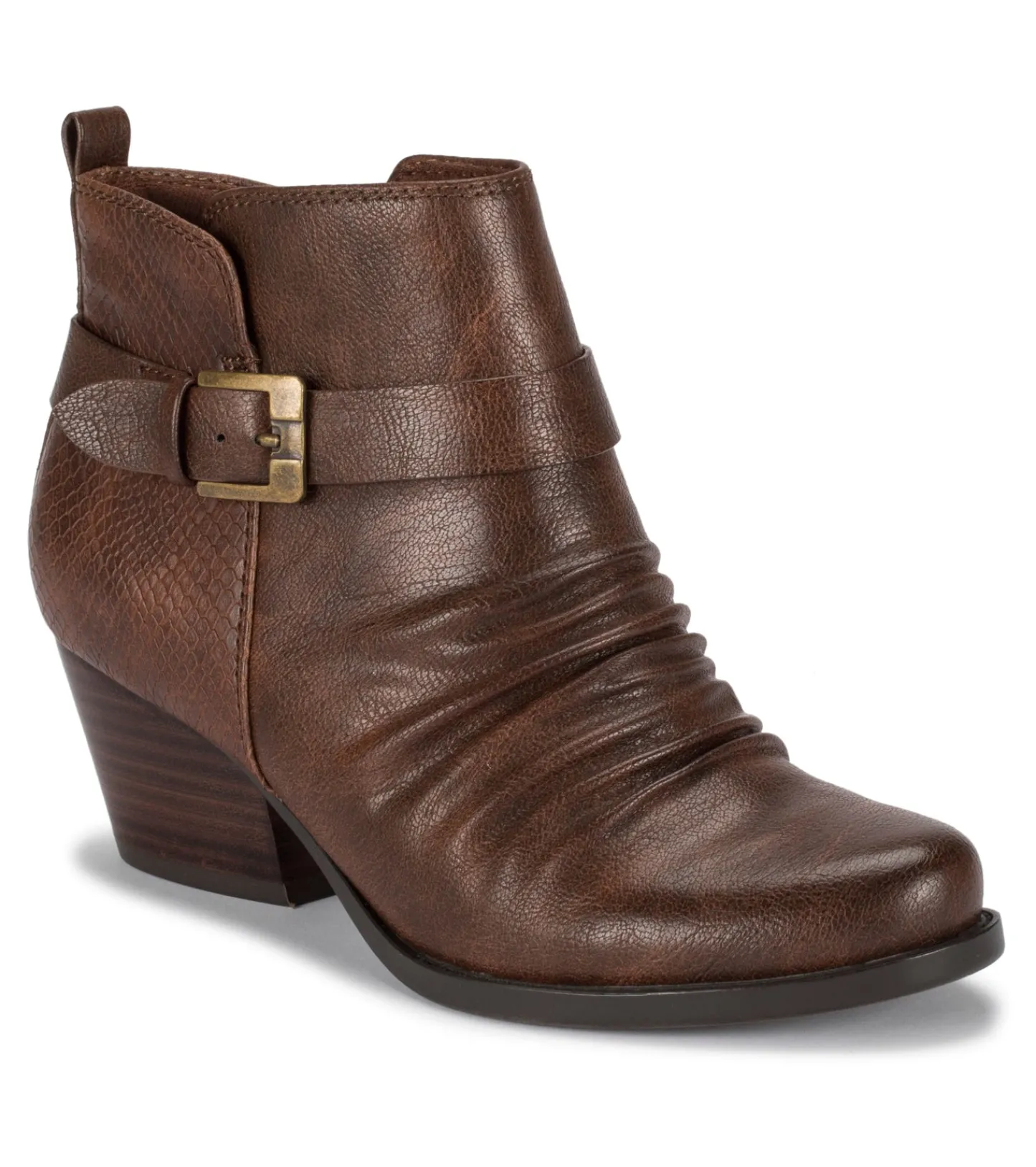 Baretraps Booties^Rebel Block Heel Bootie DarkBrown