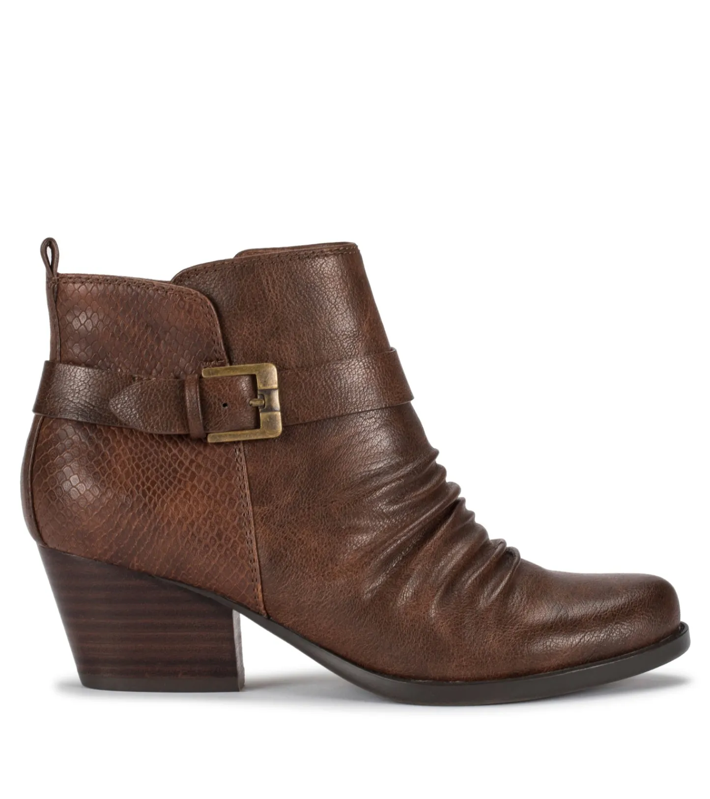 Baretraps Booties^Rebel Block Heel Bootie DarkBrown