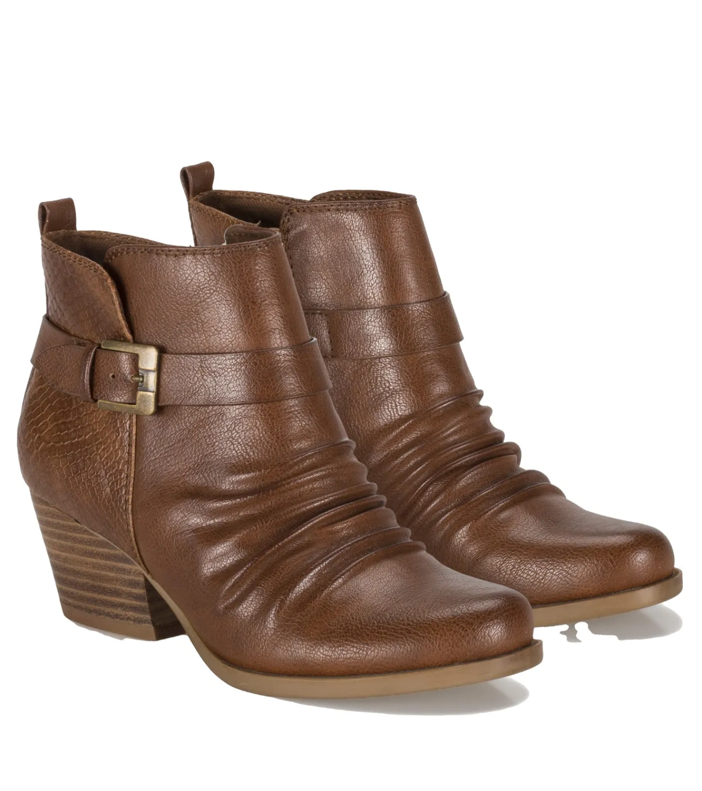 Baretraps Booties^Rebel Block Heel Bootie Cognac