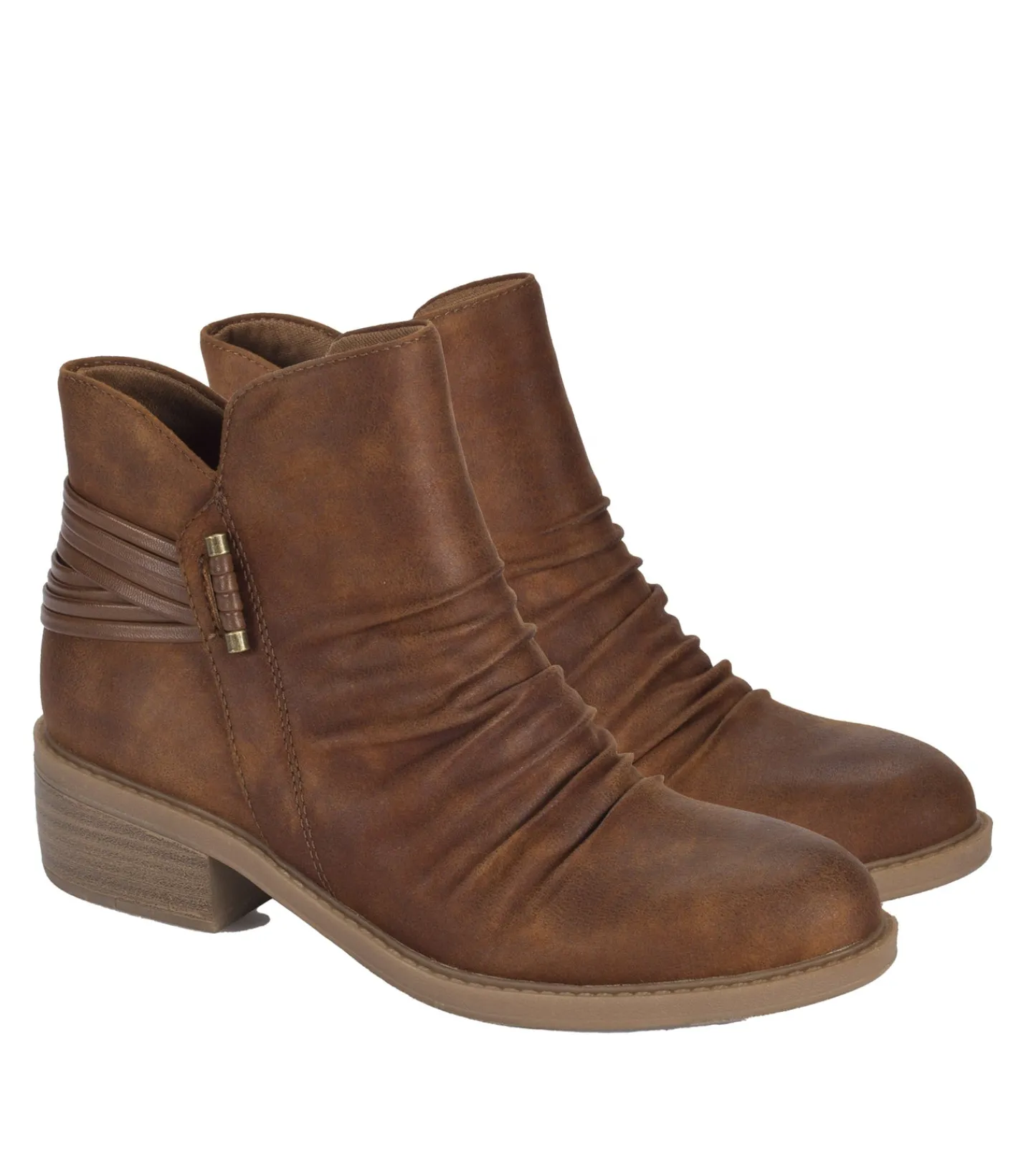 Baretraps Booties^Sazzie Bootie Toffee