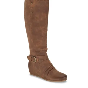 Baretraps Knee High Boots^Scarlett Tall Wedge Boot Cashew