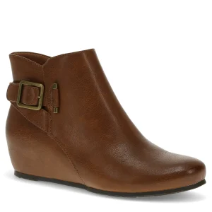 Baretraps Booties^Serena Wedge Bootie Cognac