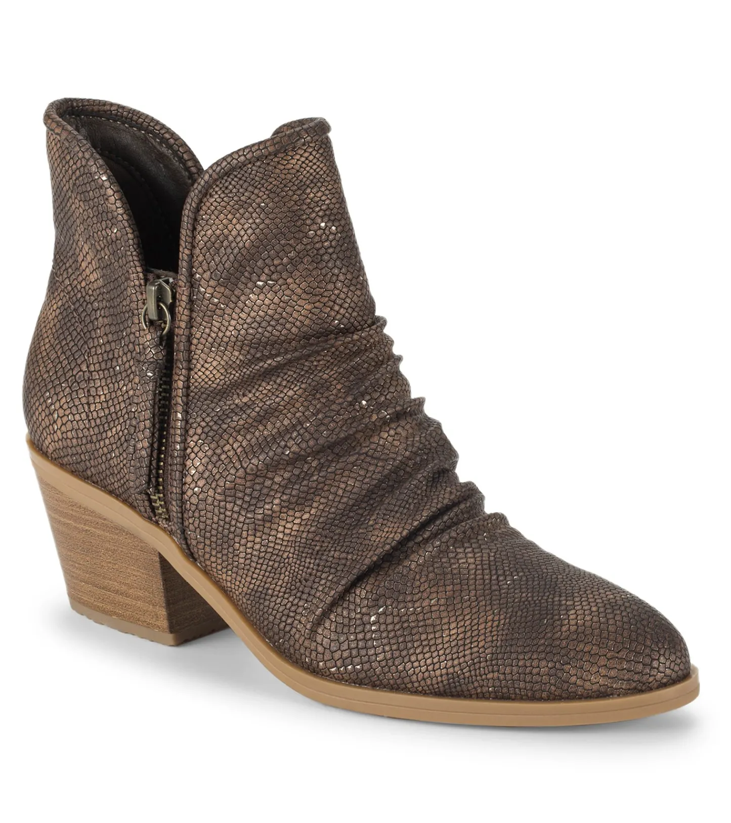 Baretraps Booties^Serenity Block Heel Bootie TaupeMetallic