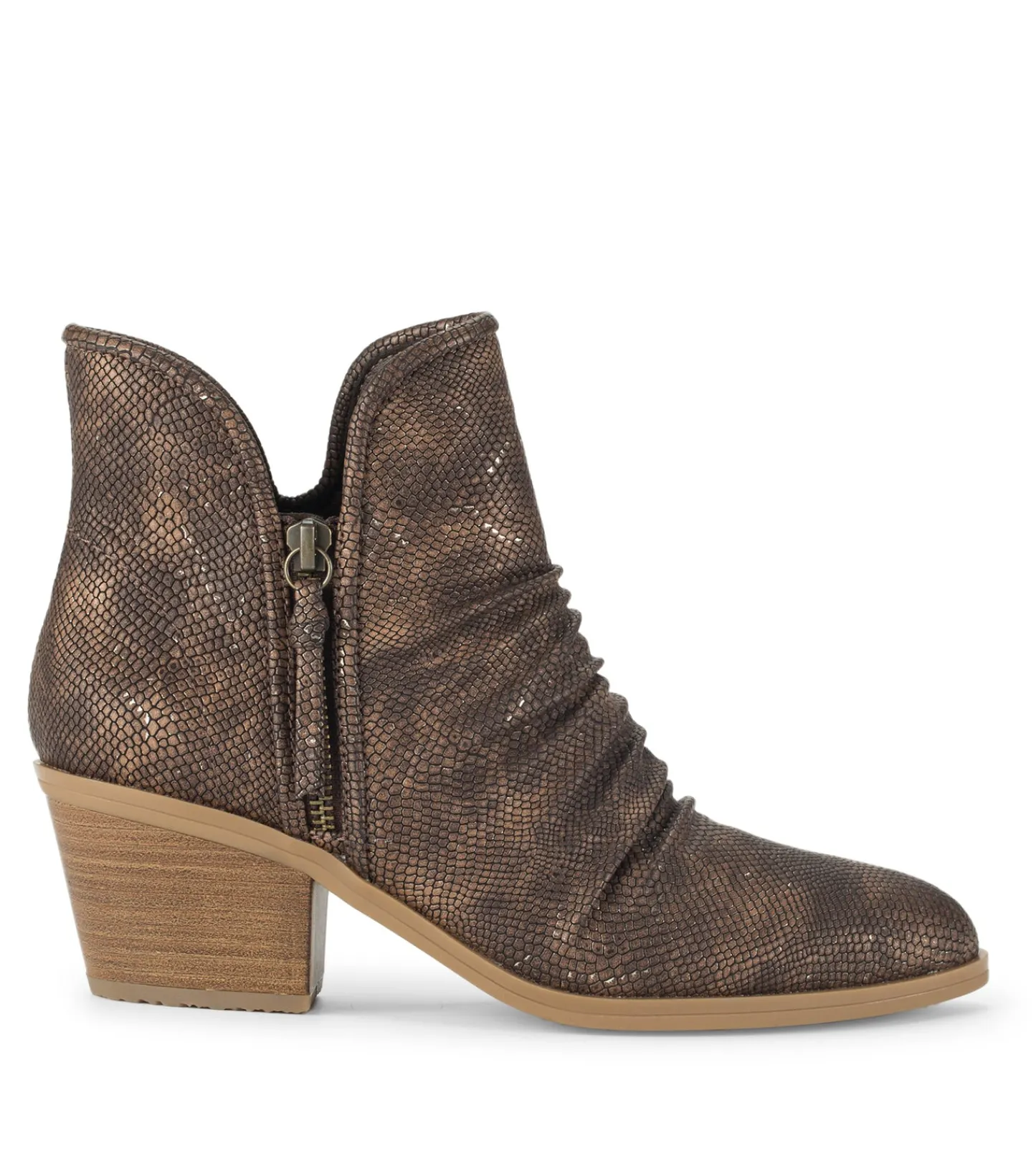 Baretraps Booties^Serenity Block Heel Bootie TaupeMetallic