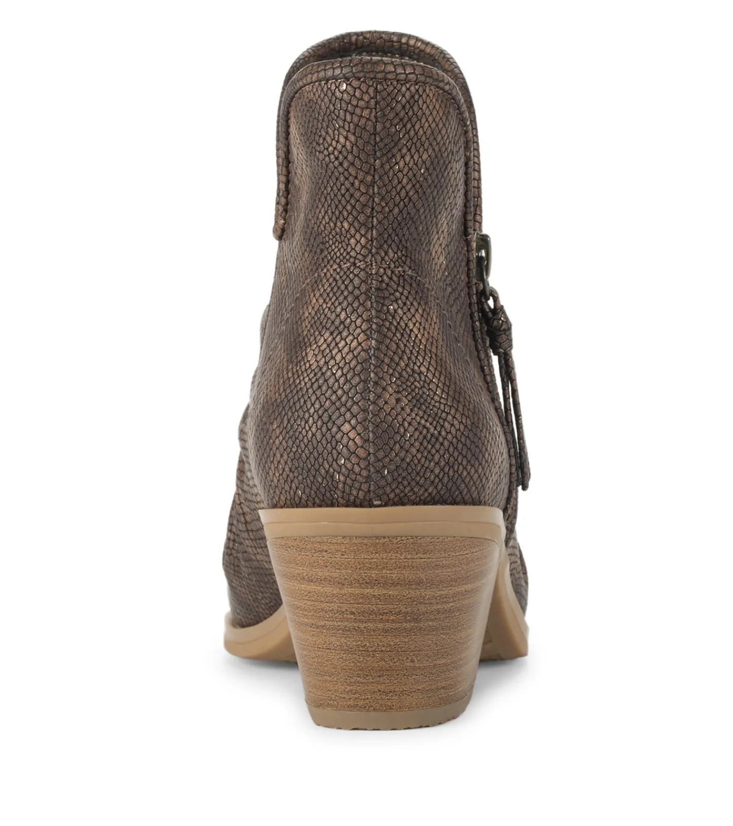 Baretraps Booties^Serenity Block Heel Bootie TaupeMetallic