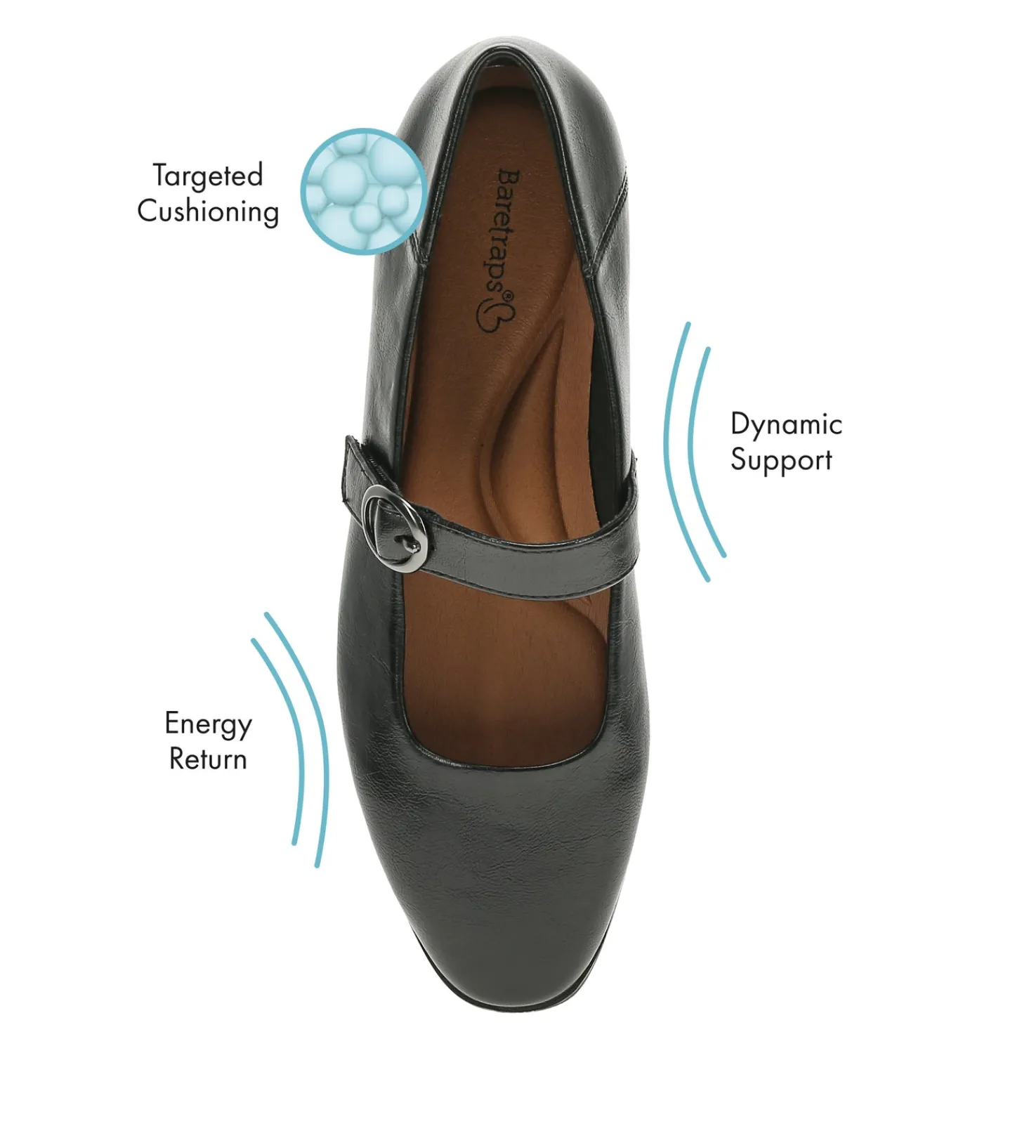 Baretraps Flats & Loafers | Dress Shoes^Teagan Mary Jane Flat Black