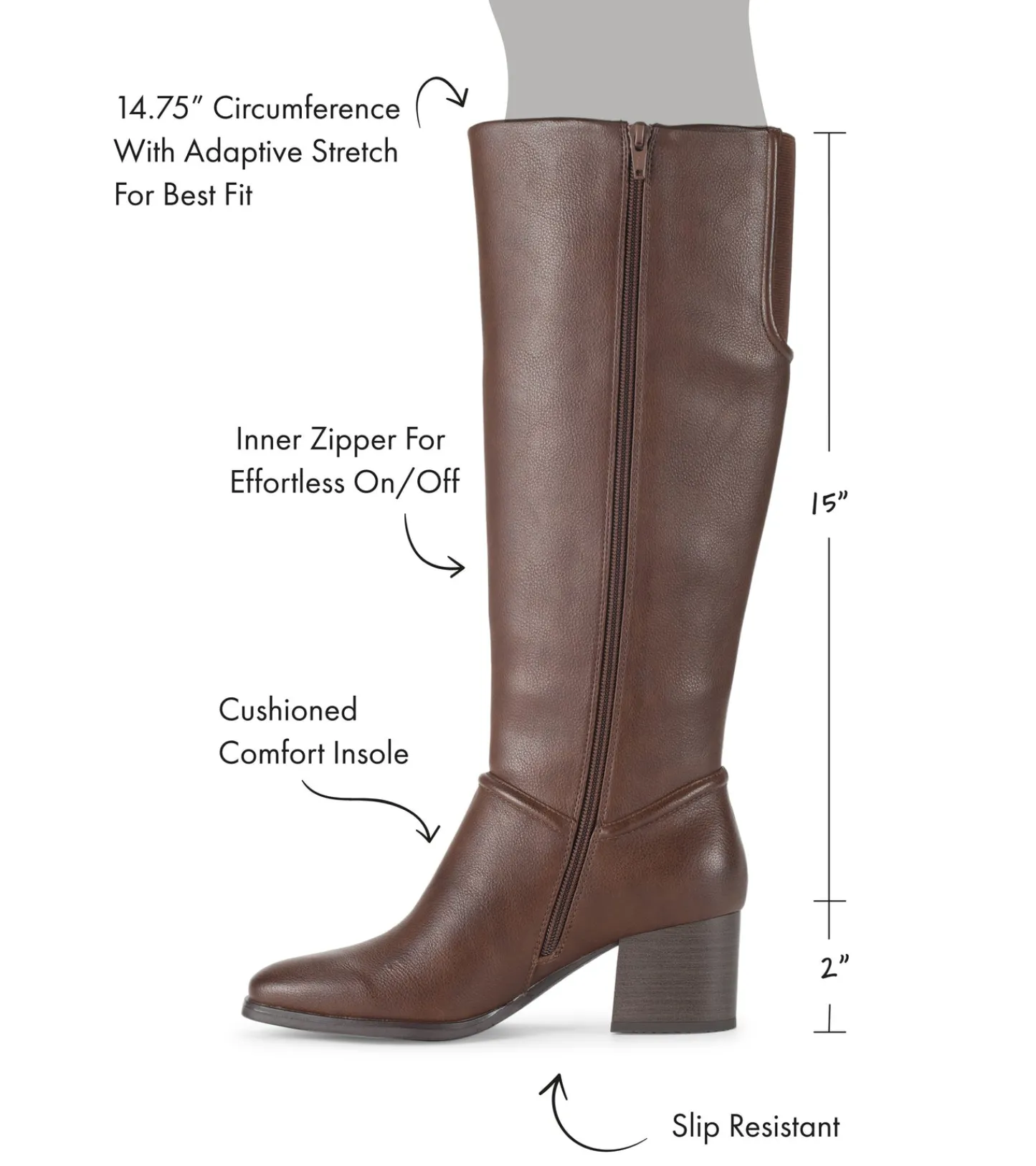 Baretraps Knee High Boots^Thalia Tall Boot DarkBrown