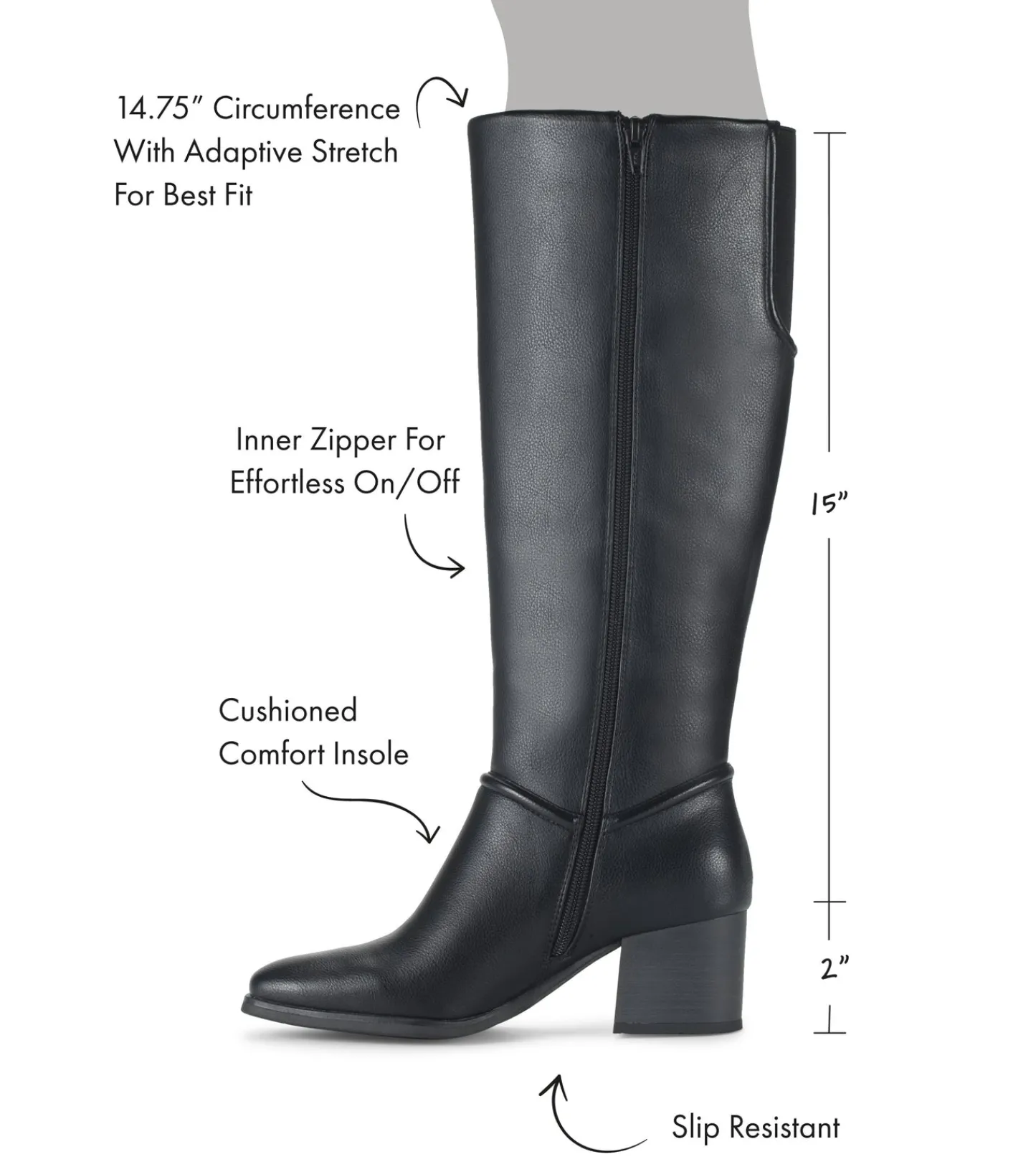 Baretraps Knee High Boots^Thalia Tall Boot Black