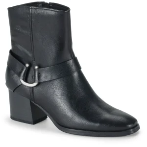 Baretraps Booties^Tiana Block Heel Bootie Black