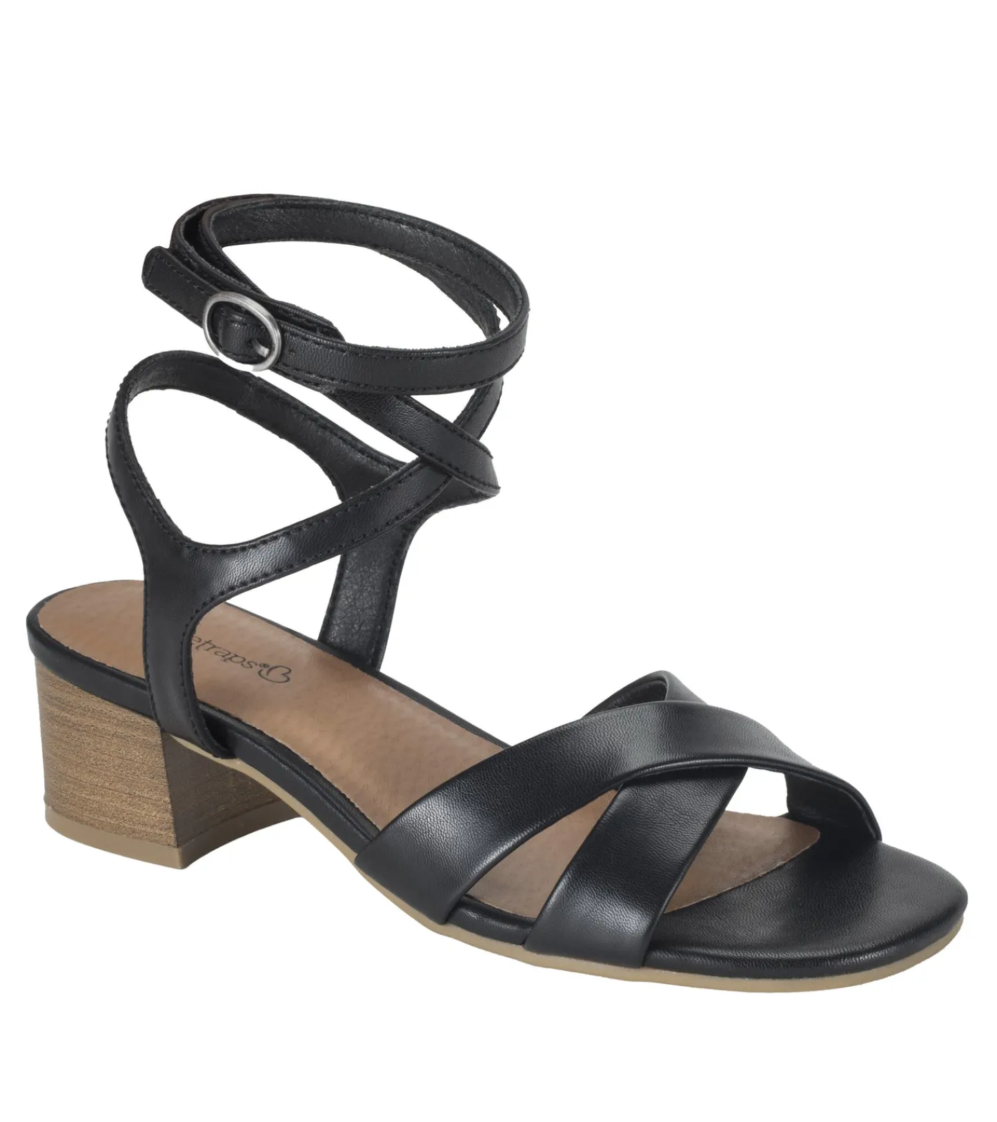 Baretraps Classic Comfort Sandals^Valerie Block Heel Sandal Black