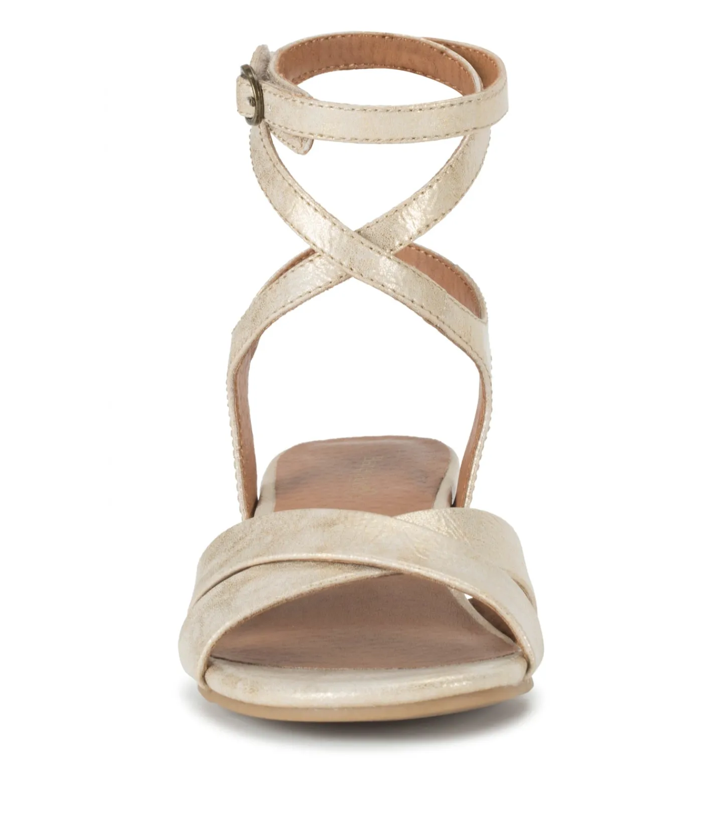 Baretraps Classic Comfort Sandals^Valerie Block Heel Sandal LightGold