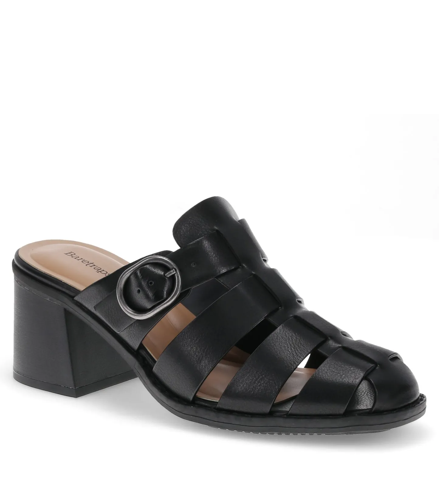 Baretraps Classic Comfort Sandals^Whitnie Block Heel Sandal Black