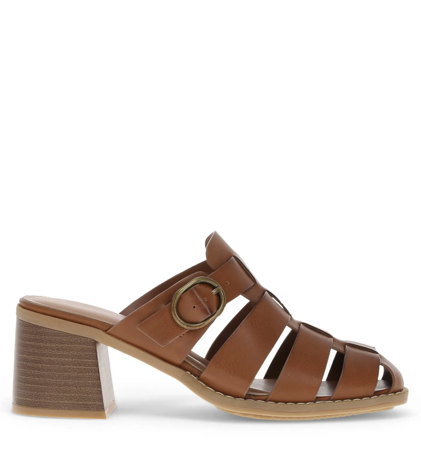 Baretraps Classic Comfort Sandals^Whitnie Block Heel Sandal DarkBeechnut