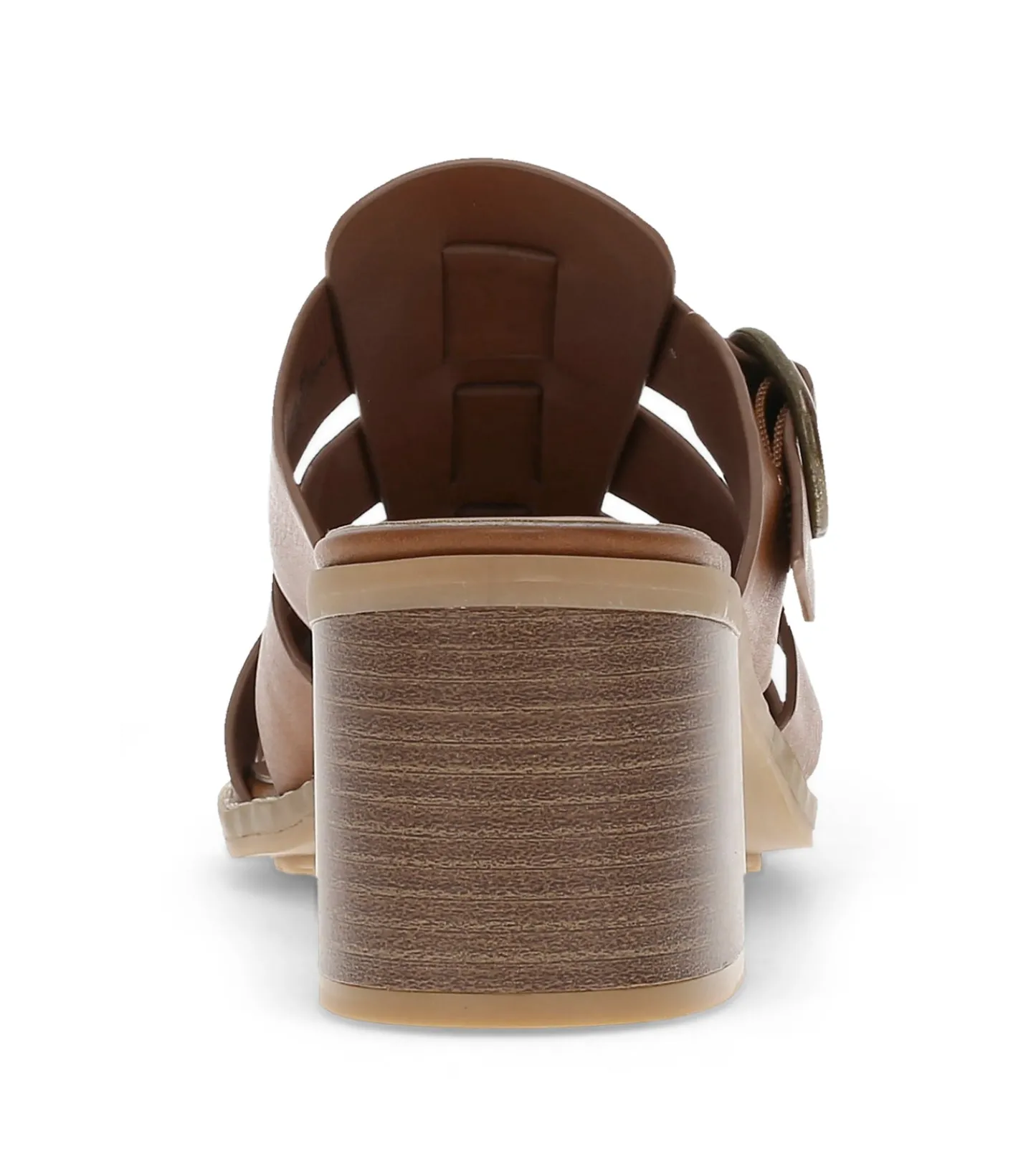 Baretraps Classic Comfort Sandals^Whitnie Block Heel Sandal DarkBeechnut