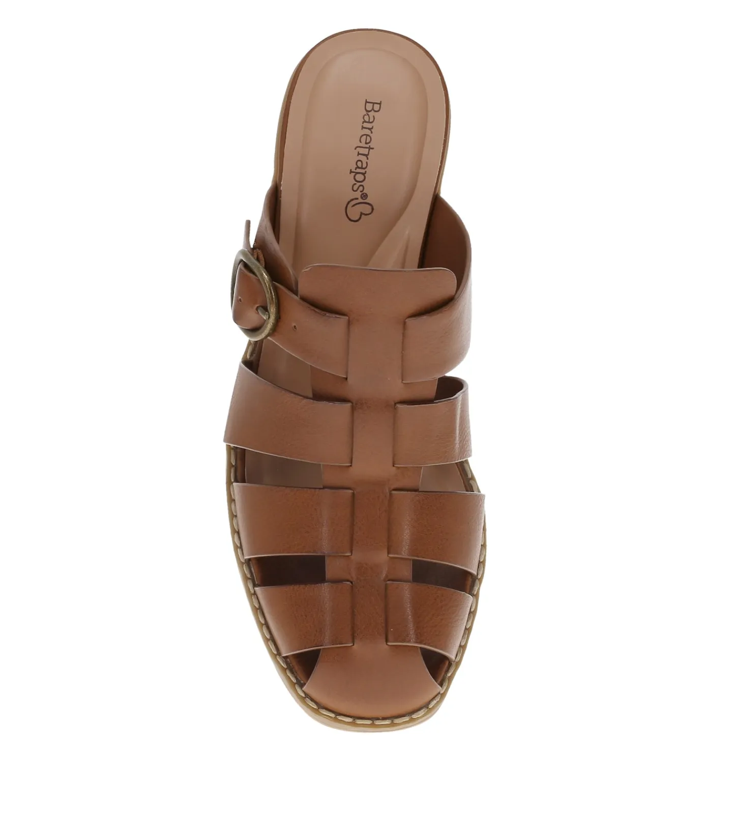 Baretraps Classic Comfort Sandals^Whitnie Block Heel Sandal DarkBeechnut