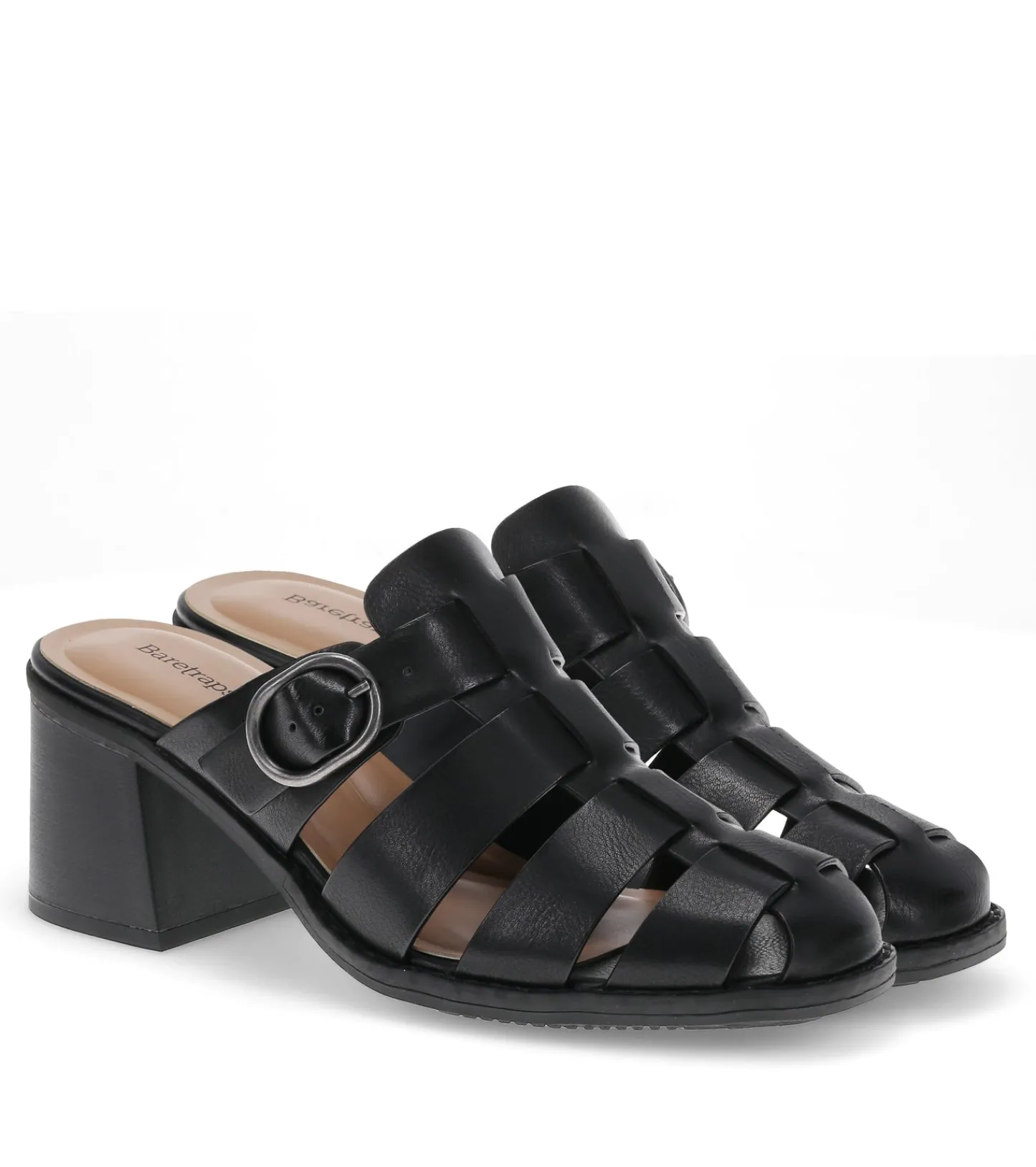 Baretraps Classic Comfort Sandals^Whitnie Block Heel Sandal Black