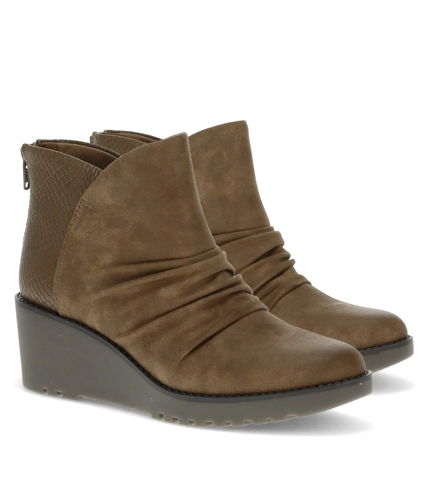 Baretraps Booties^Wichita Wedge Bootie DarkTaupe